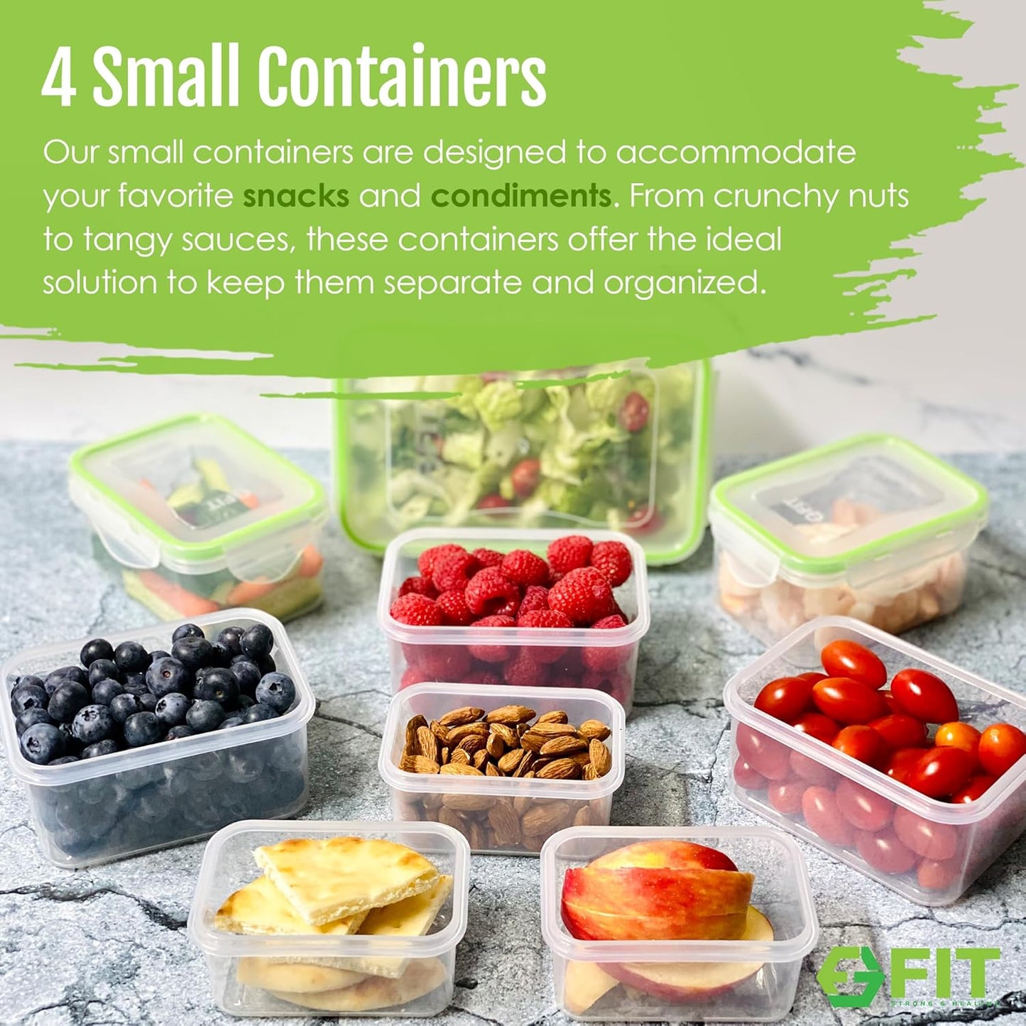 fit-strong-healthy-bento-lunch-box-set-with-compartments-airtight-lid-and-7-pack-containers---ideal-for-meal-prep-food-storage-snacks---microwave-freezer-dishwasher-safe---reusable-multi-size-for-adults-kids-5