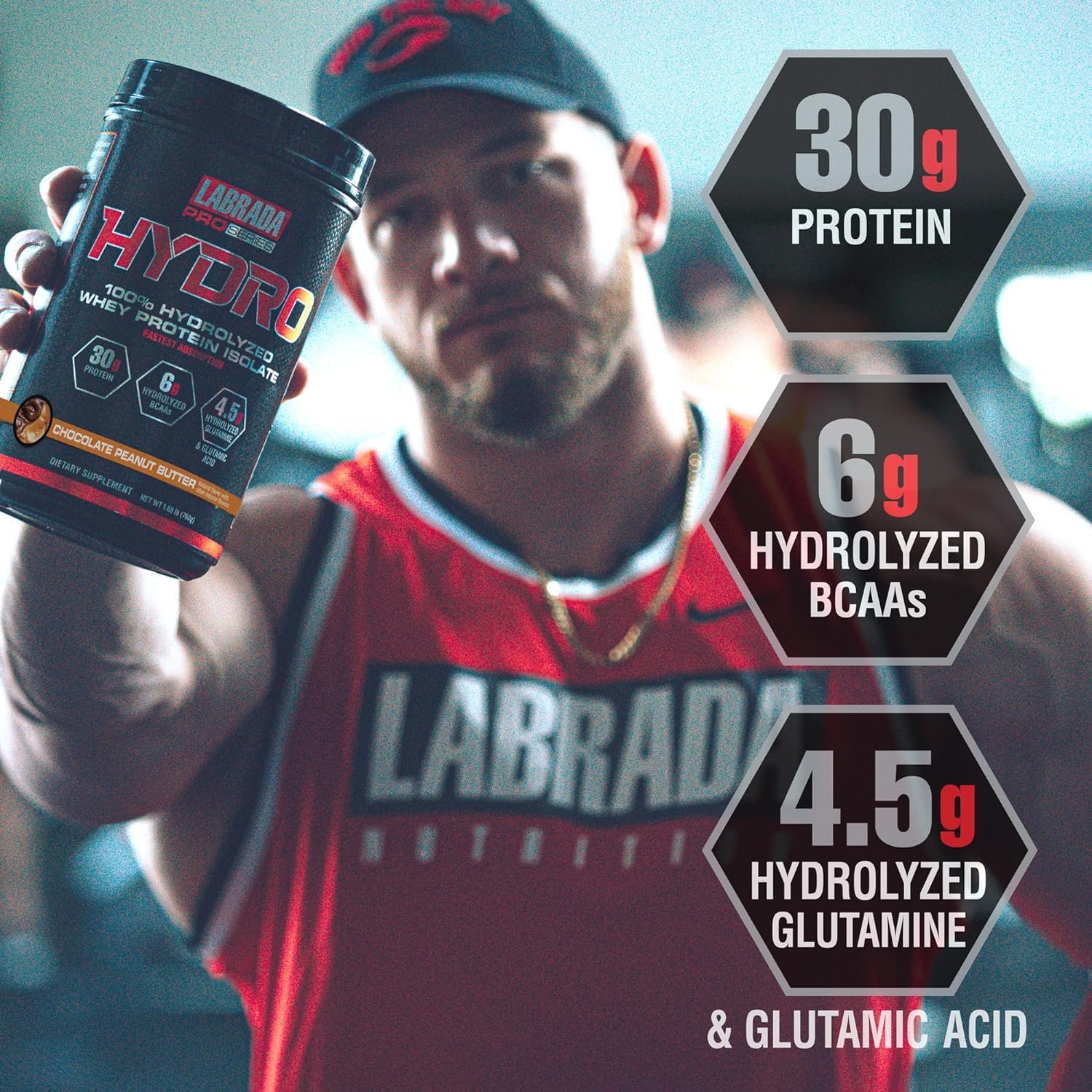 labrada-hydro-whey-protein-isolate-powder---100-pure-lactose-free-glutamine-enriched-fast-digesting-instant-mix-delicious-taste---45-servings-4lb-peanut-butter-6