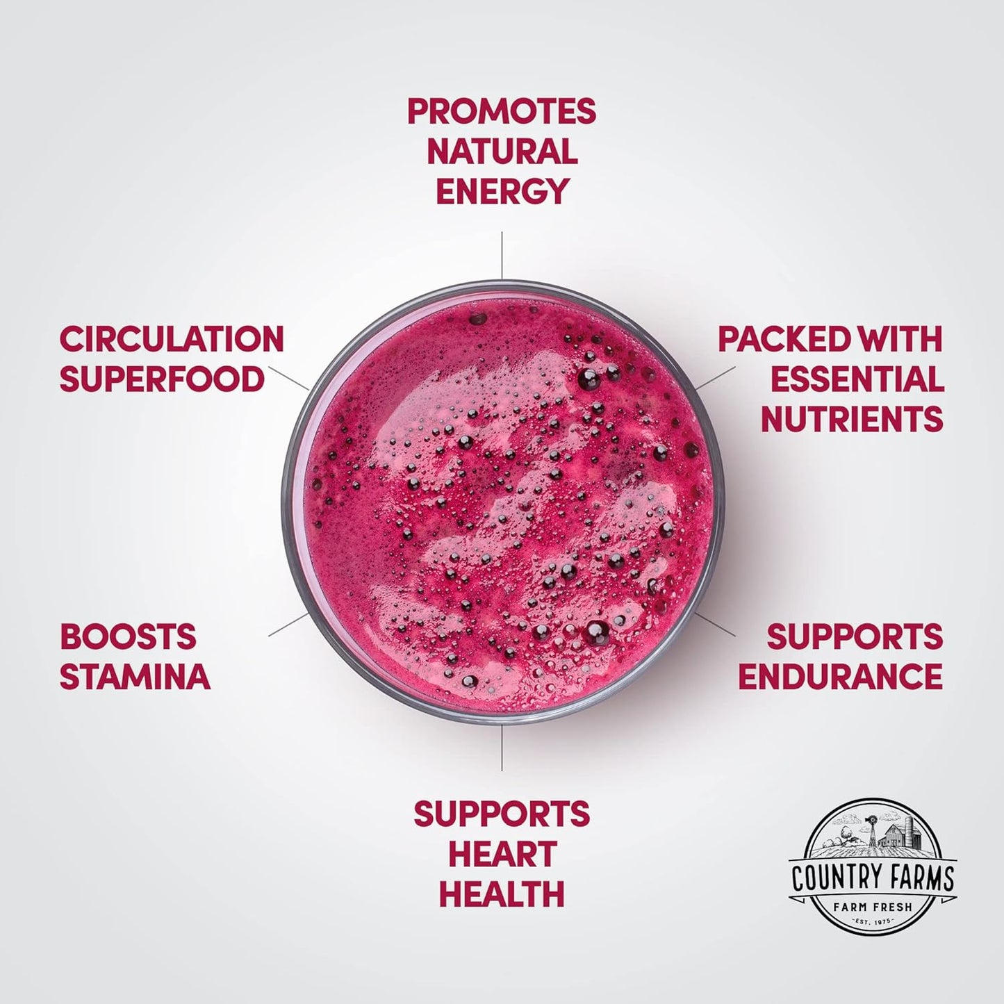 country-farms-cherry-flavored-beet-powder---natural-nitric-oxide-booster-for-healthy-circulation-and-energy---wholefood-extract-superfood-with-60-servings-3