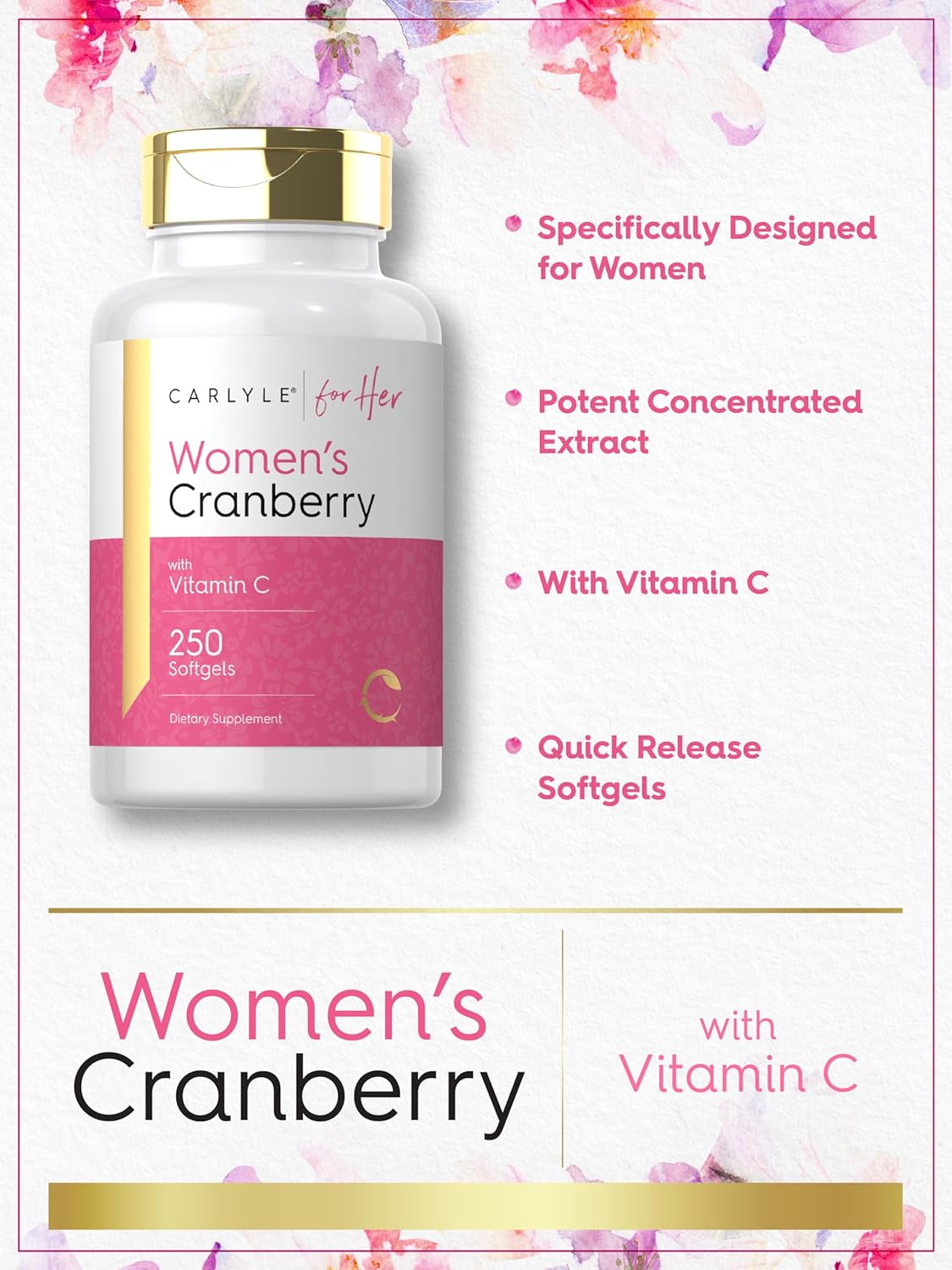 carlyle-cranberry-supplement-softgels-for-women---250-count-with-vitamin-c---non-gmo-gluten-free---female-health-formula-4