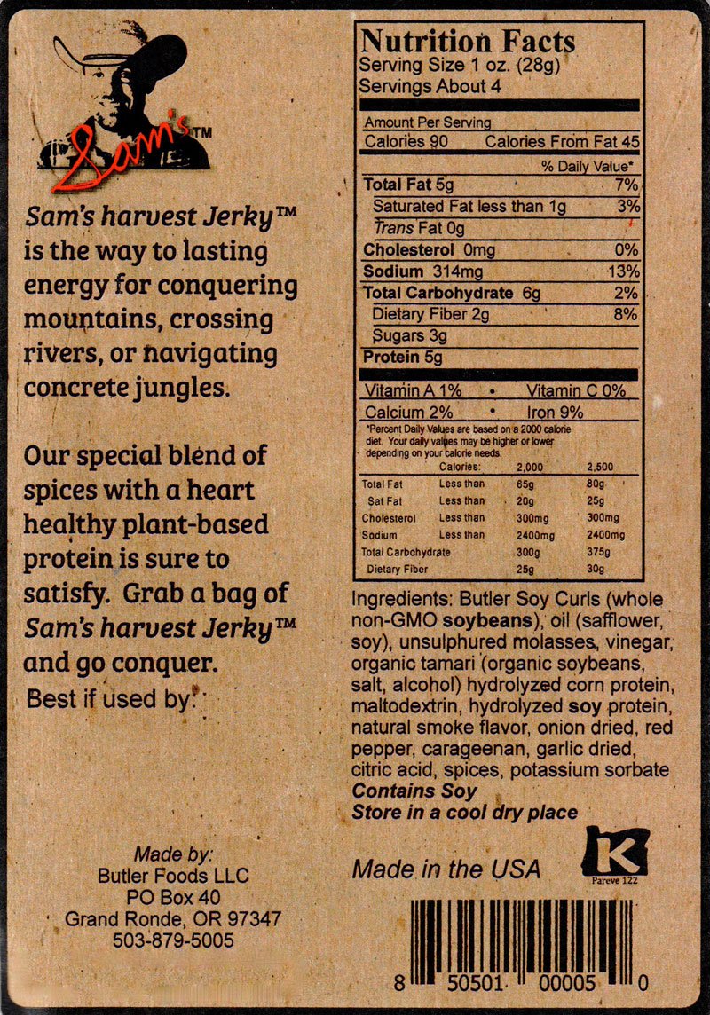 butler-foods-sams-harvest-jerky---original-recipe-4-oz-bag-12-pack---delicious-vegan-snack-made-from-soy-protein-2