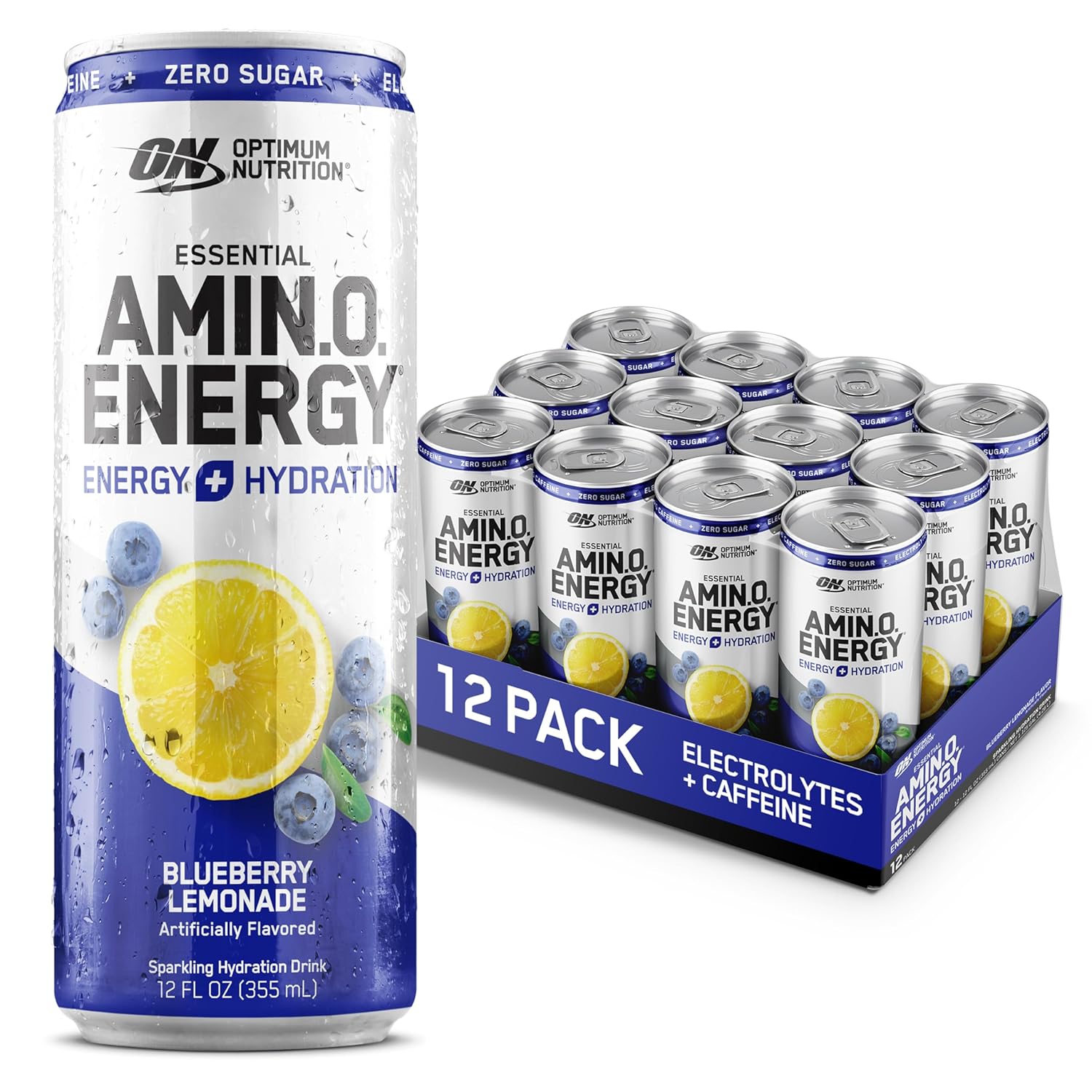 amino-energy-sparkling-hydration-drink-with-electrolytes-caffeine-amino-acids-bcaas-sugar-free---blueberry-lemonade-flavor---12oz-12-pack-1