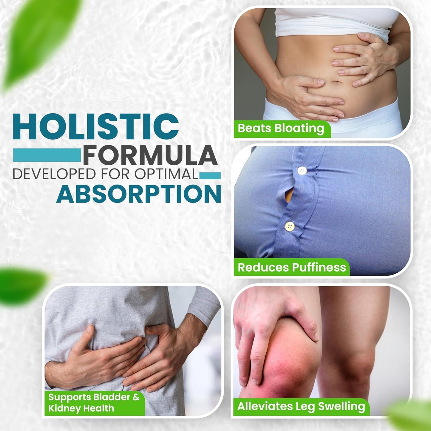 Premium Diuretic Water Pills for Weight Management - 12 Active Ingredients for Bloat Relief, Water Retention Support - 60 Capsules - Espot.com.au