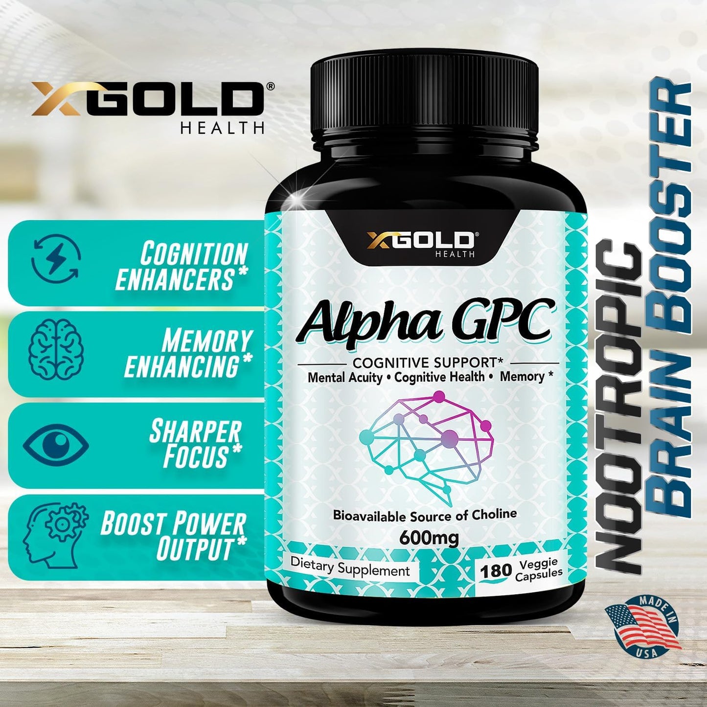 highly-purified-alpha-gpc-choline-supplement-600mg---cognitive-enhancer-nootropic-for-memory-brain-function---180-veggie-capsules---boosts-focus-mood---x-gold-health-6