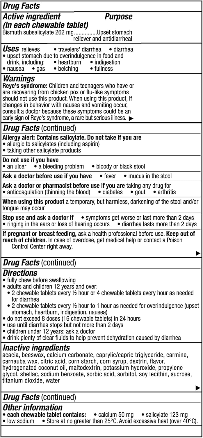 pepto-bismol-chews-for-fast-digestive-relief-72-total-chews-nausea-heartburn-indigestion-upset-stomach-diarrhea-3-packs-of-24-8