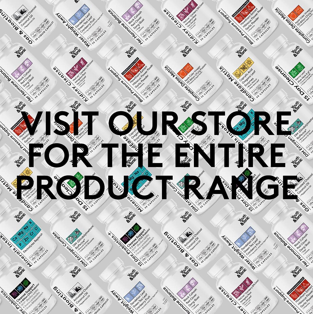 Natural Blood Pressure Support Supplement with Hawthorn, Hibiscus, High Potency Diuretic Herbs & Vitamins - 30 Capsules for Water Retention - Maintain Good Health for Women & Men - Espot.com.au