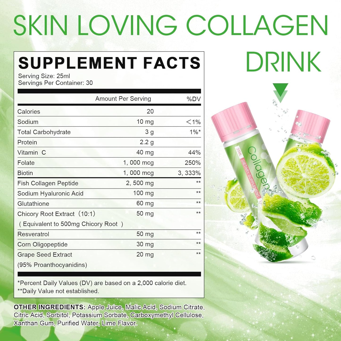 alliwise-liquid-collagen-drink-for-women---2500mg-beauty-collagen-with-marine-peptides-glutathione-vitamin-c-biotin-anti-aging-moisture-retention-skin-revitalization---lemon-flavor-pack-of-30-5