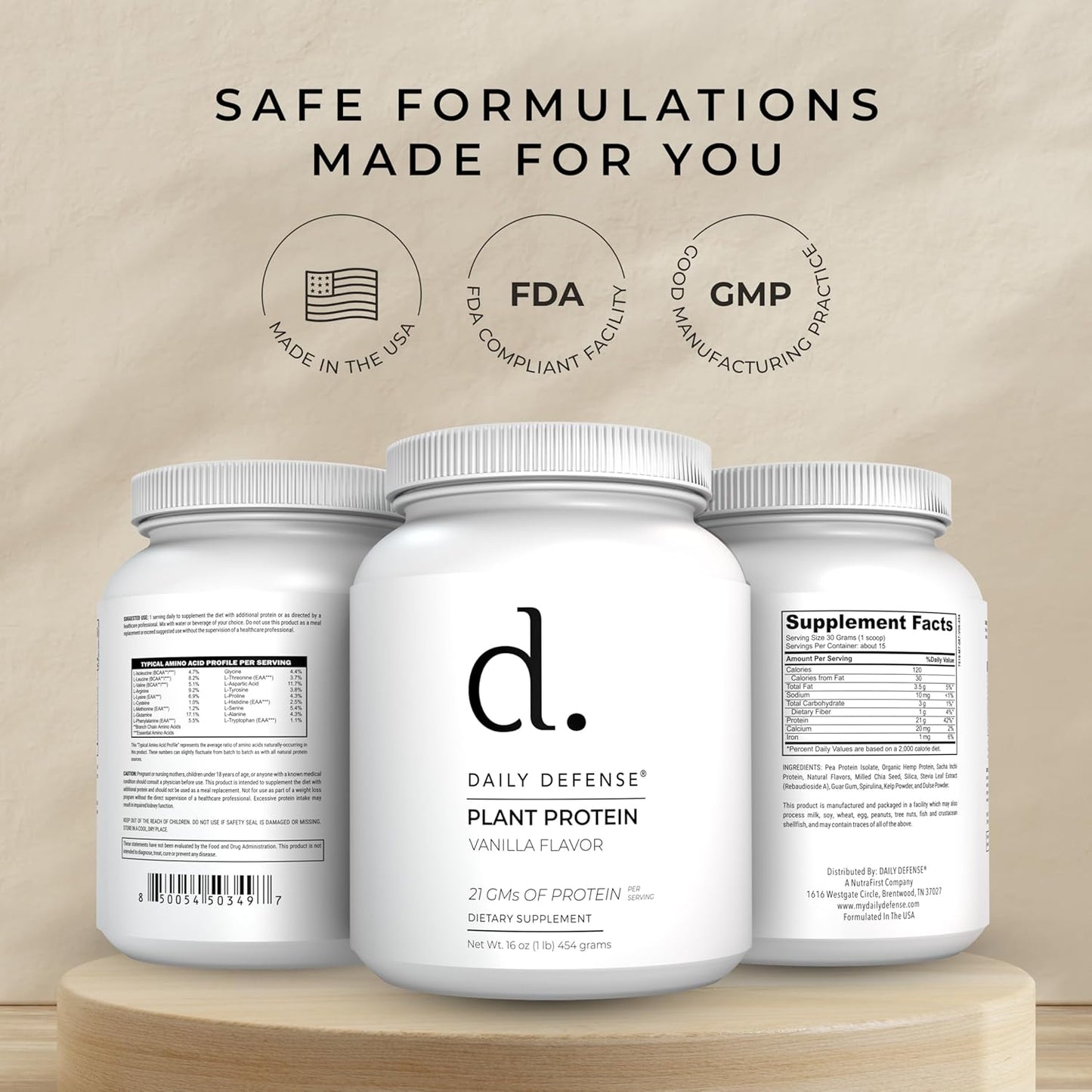 454g-plant-based-vanilla-protein-powder-with-21g-vegan-protein-per-scoop---daily-defense-protein-powder-for-women-men---15-servings-low-sugar-vegan-protein-powder-6