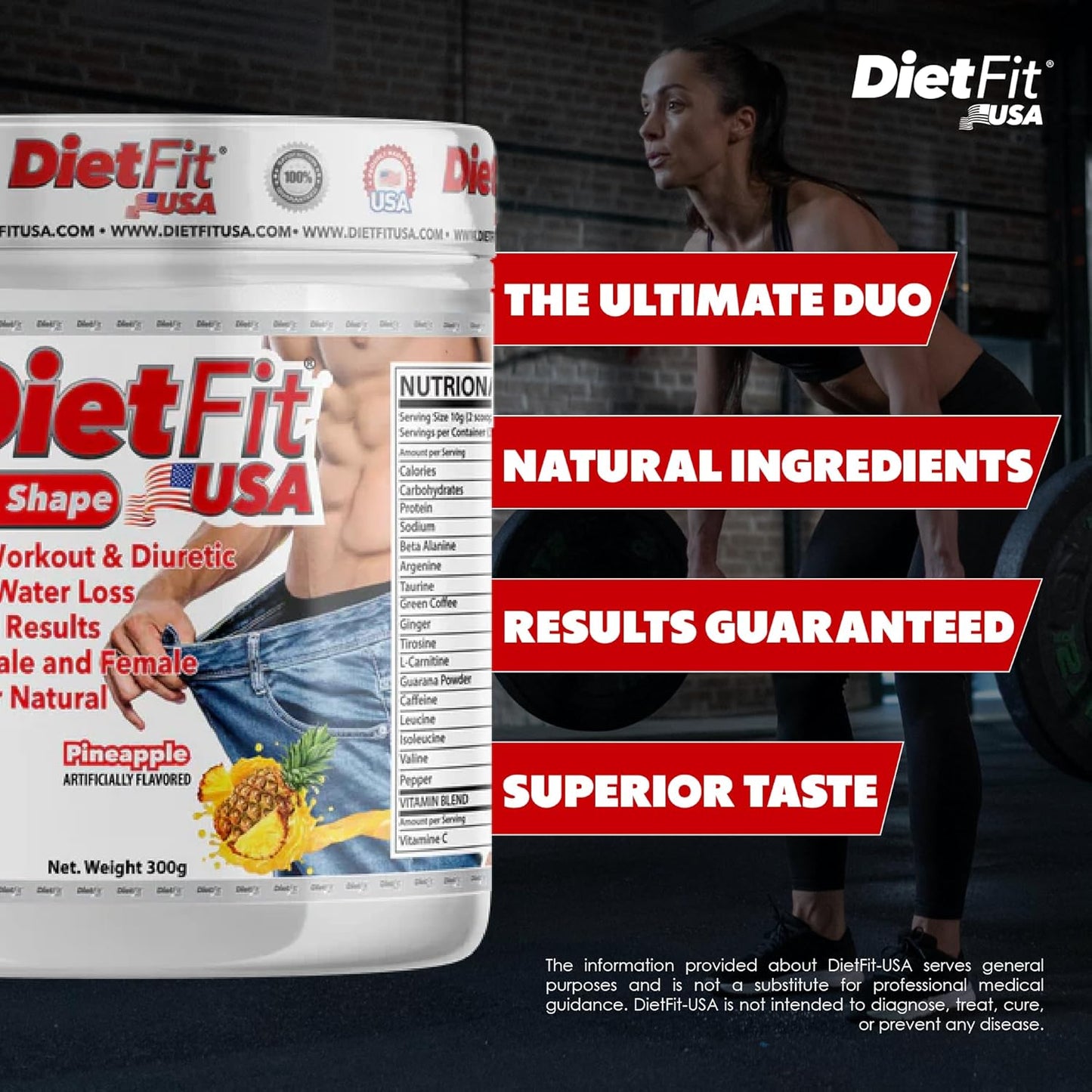 dietfit-pre-workout-and-diuretic-powder---hydroboost-2-in-1-with-pineapple-flavor---intense-energy-boost-for-fitness---30-servings-4