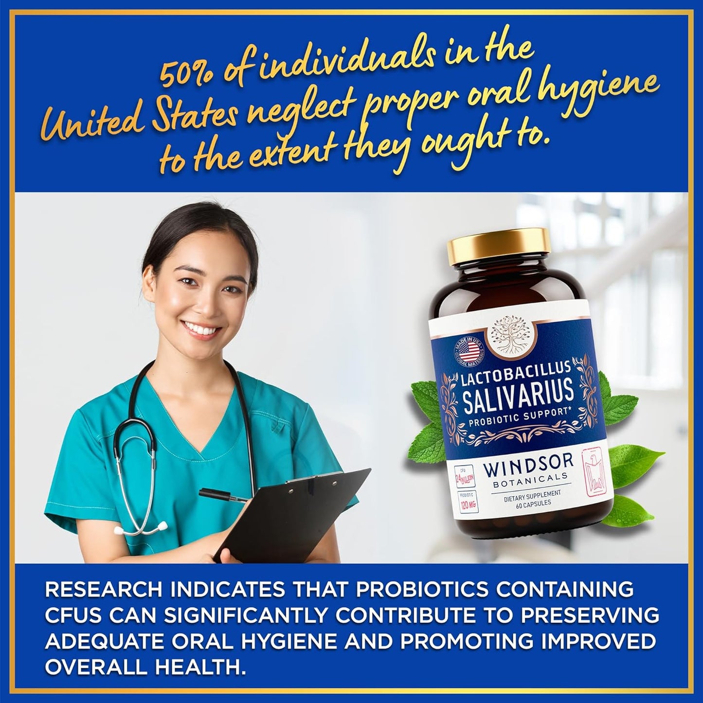 windsor-botanicals-lactobacillus-salivarius-probiotic-capsules---24bn-cfu-for-dental-health-bad-breath-treatment-immune-support-digestive-health---60-oral-probiotics-7