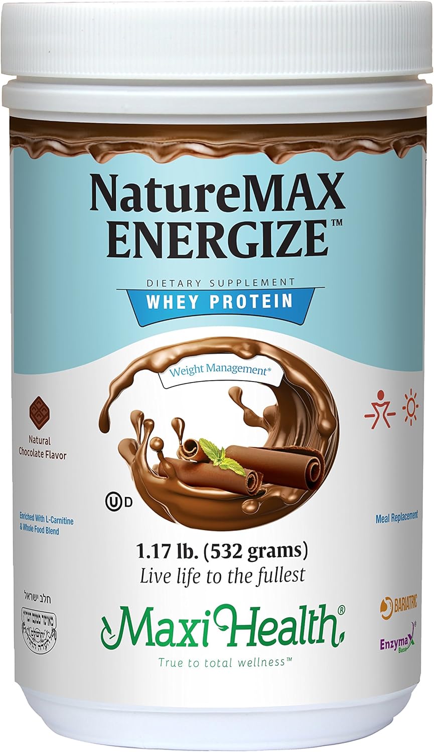 maxi-health-naturemax-energize-whey-protein-powder---natural-chocolate-flavor---20g-protein---kosher-dairy-vitamin---energy-support-meal-replacement---117lb-1