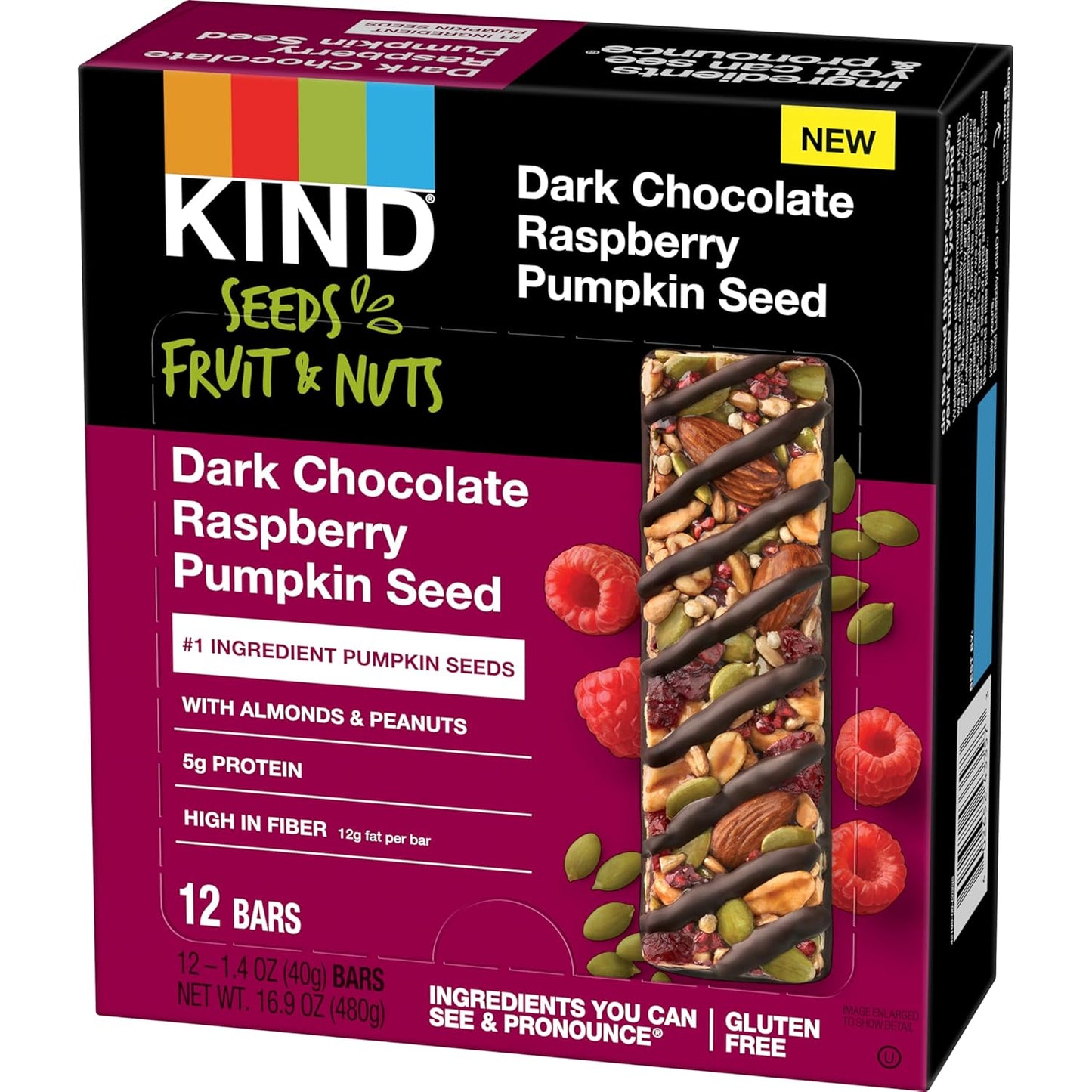 dark-chocolate-raspberry-pumpkin-seed-snack-bars---12-count-high-protein-fiber-gluten-free---kind-seeds-fruit-nuts-2