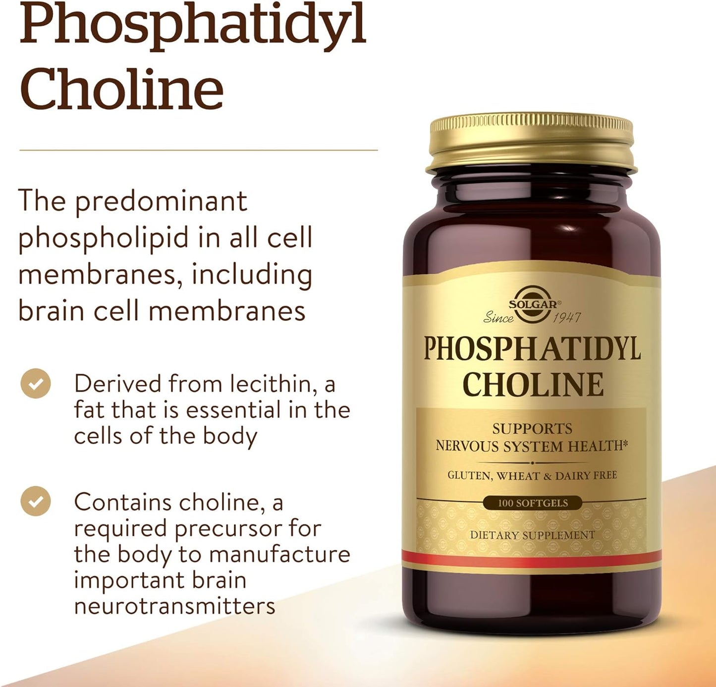 solgar-phosphatidylcholine-softgels---supports-cognitive-function---derived-from-lecithin---contains-choline-for-acetylcholine---gluten-dairy-free---100-softgels-3