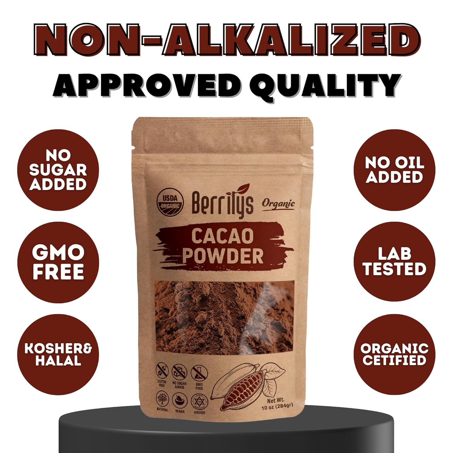 organic-non-alkalized-cacao-powder-10-oz---great-for-cooking-and-recipes---superfood-cocoa-from-berrilys-2
