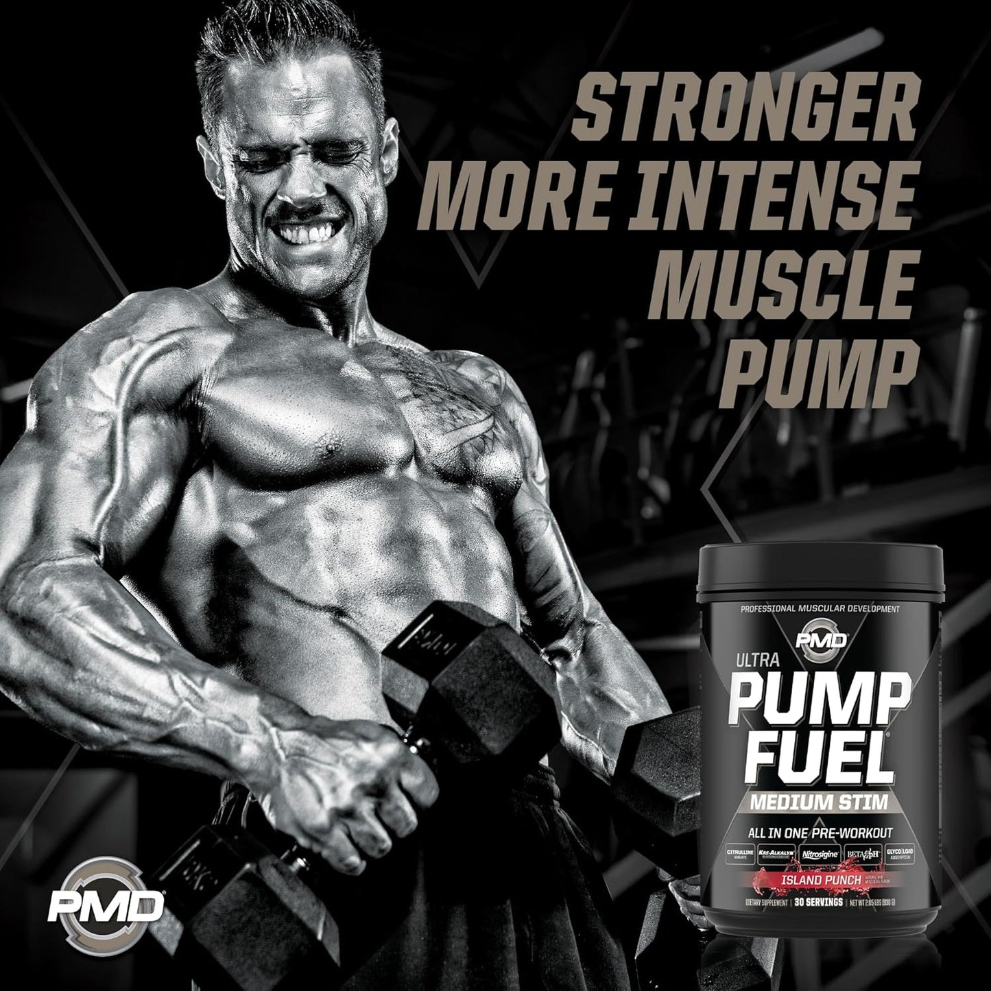 pmd-sports-ultra-pump-fuel-island-punch-pre-workout-drink-mix---boost-energy-strength-and-recovery-with-complex-carbs-and-amino-energy---30-servings-3