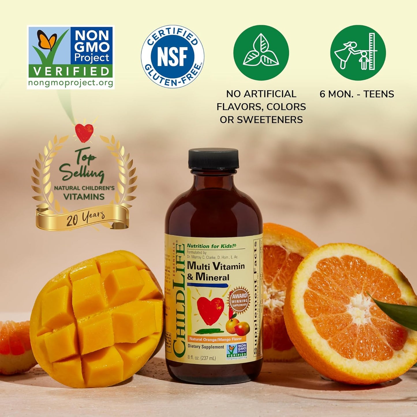 kids-multivitamin-mineral-liquid-supplement---natural-orange-mango-flavor---toddler-baby-multivitamins---8-fl-oz-bottle---childlife-essentials-4