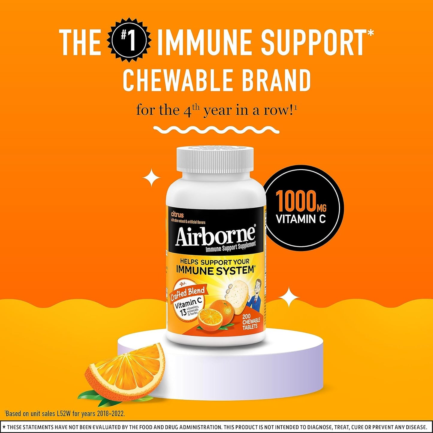 airborne-1000mg-chewable-tablets-with-zinc---immune-support-supplement-with-antioxidants-a-c-e---200-citrus-flavor-tablets-2