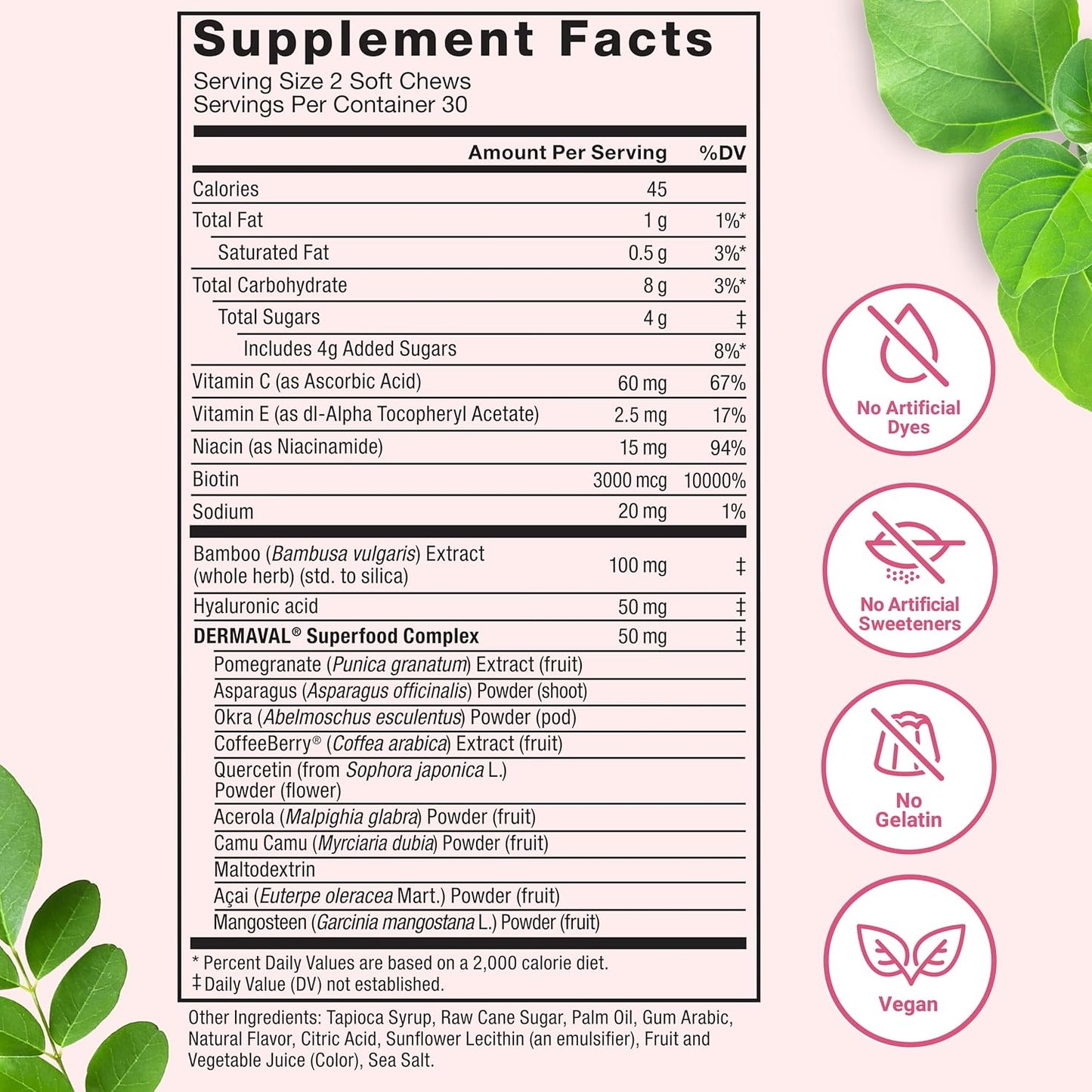 vegan-collagen-booster-with-biotin-hyaluronic-acid-vitamin-c---tropical-fruit-soft-chews-for-hair-skin-nails-joint-support---force-factor-collagen-boosting-superfoods-for-women-60ct-6