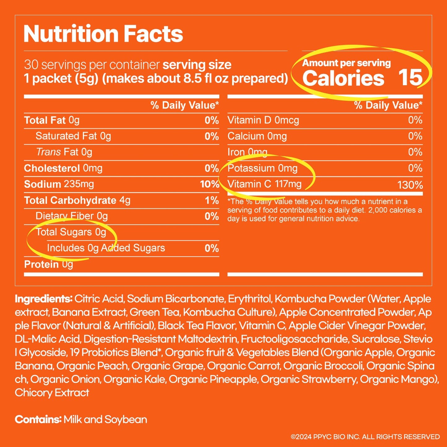 30-packets-of-sunmanc-kombucha-apple-flavored-tea-powder-mix---sparkling-probiotic-fermented-drink-with-0g-sugar-and-low-calories-3