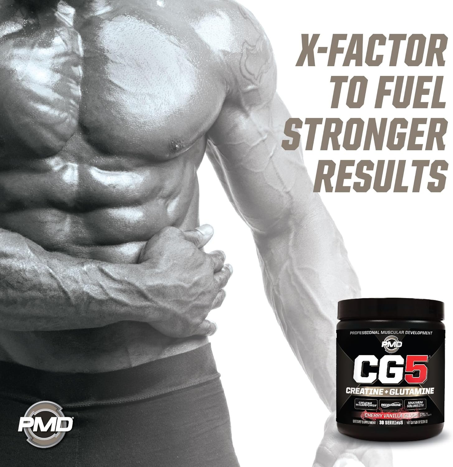 pmd-sports-cg5-cherry-vanilla-slush-creatine-l-glutamine-powder---boost-strength-muscle-growth-performance---pre-post-workout-supplement---30-servings-6