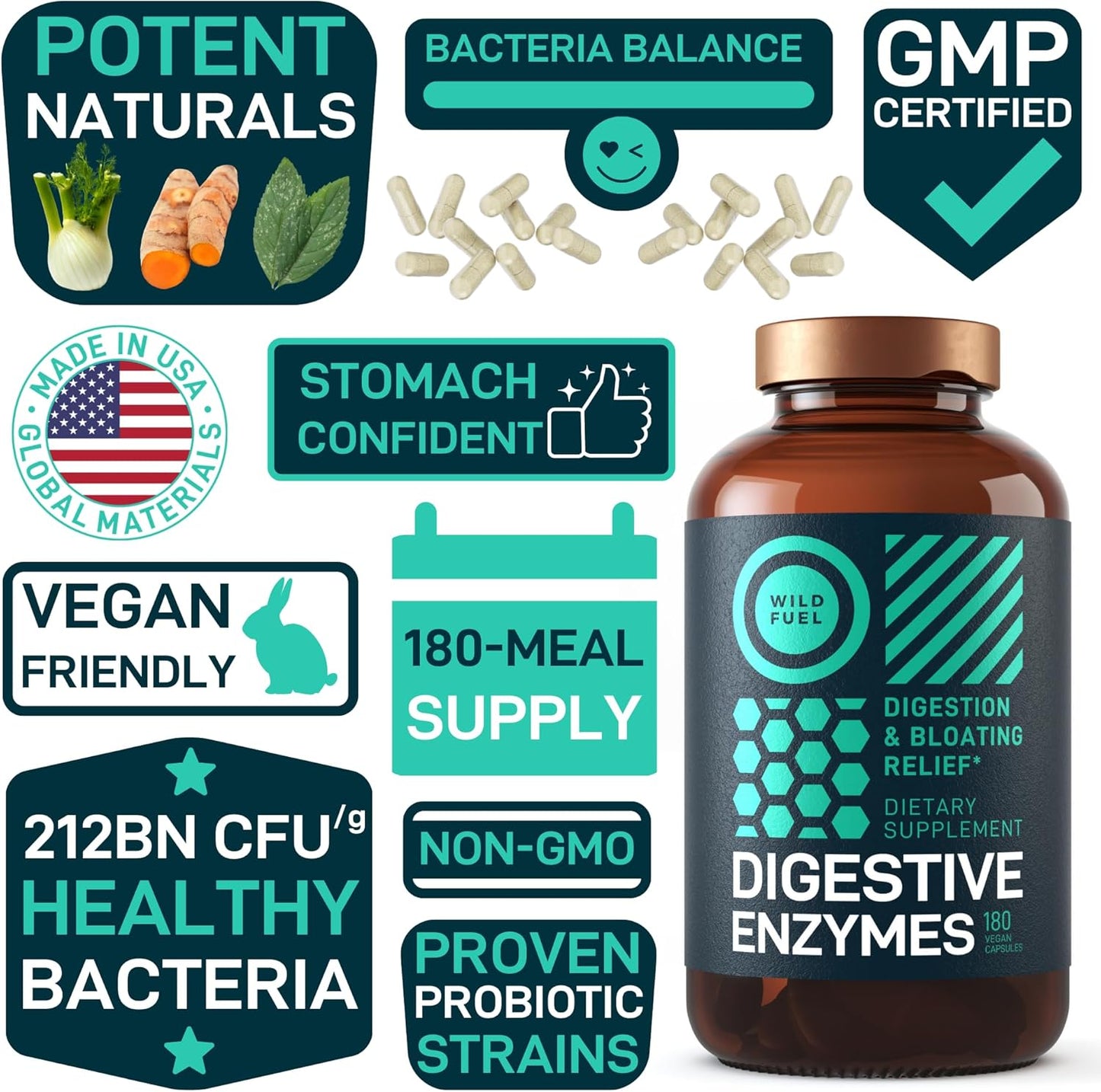 Probiotic and Prebiotic Bundle for Dental and Digestive Health - WILD FUEL - Espot.com.au