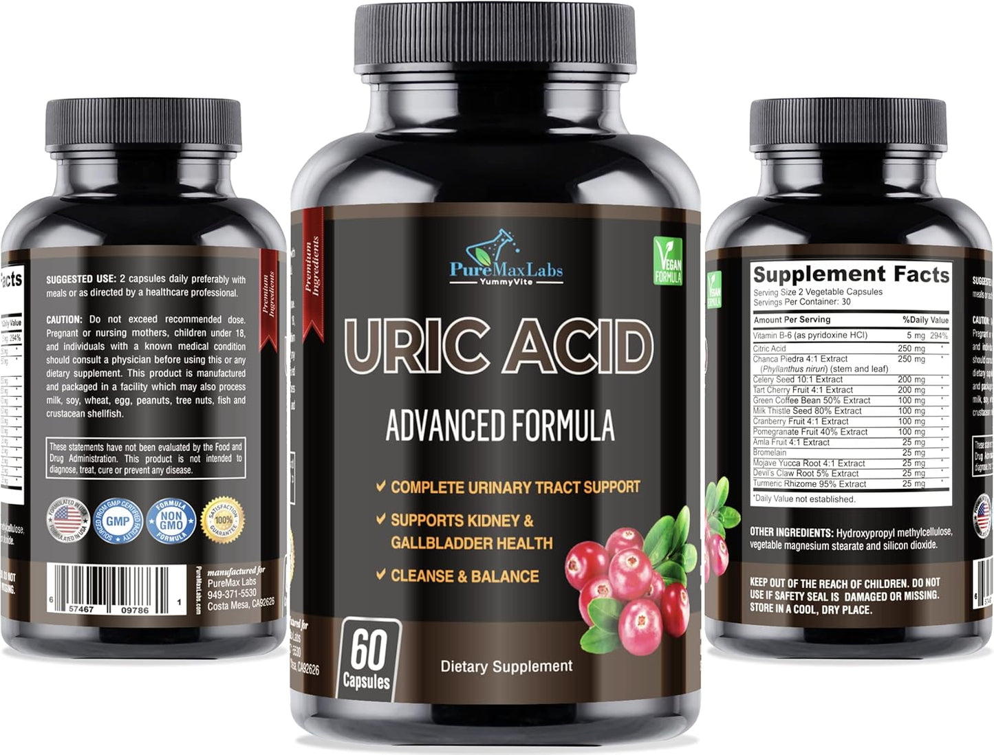 uric-acid-cleanse-capsules-with-cranberry-chanca-piedra-tart-cherry-milk-thistle---kidney-liver-support---60-count-5