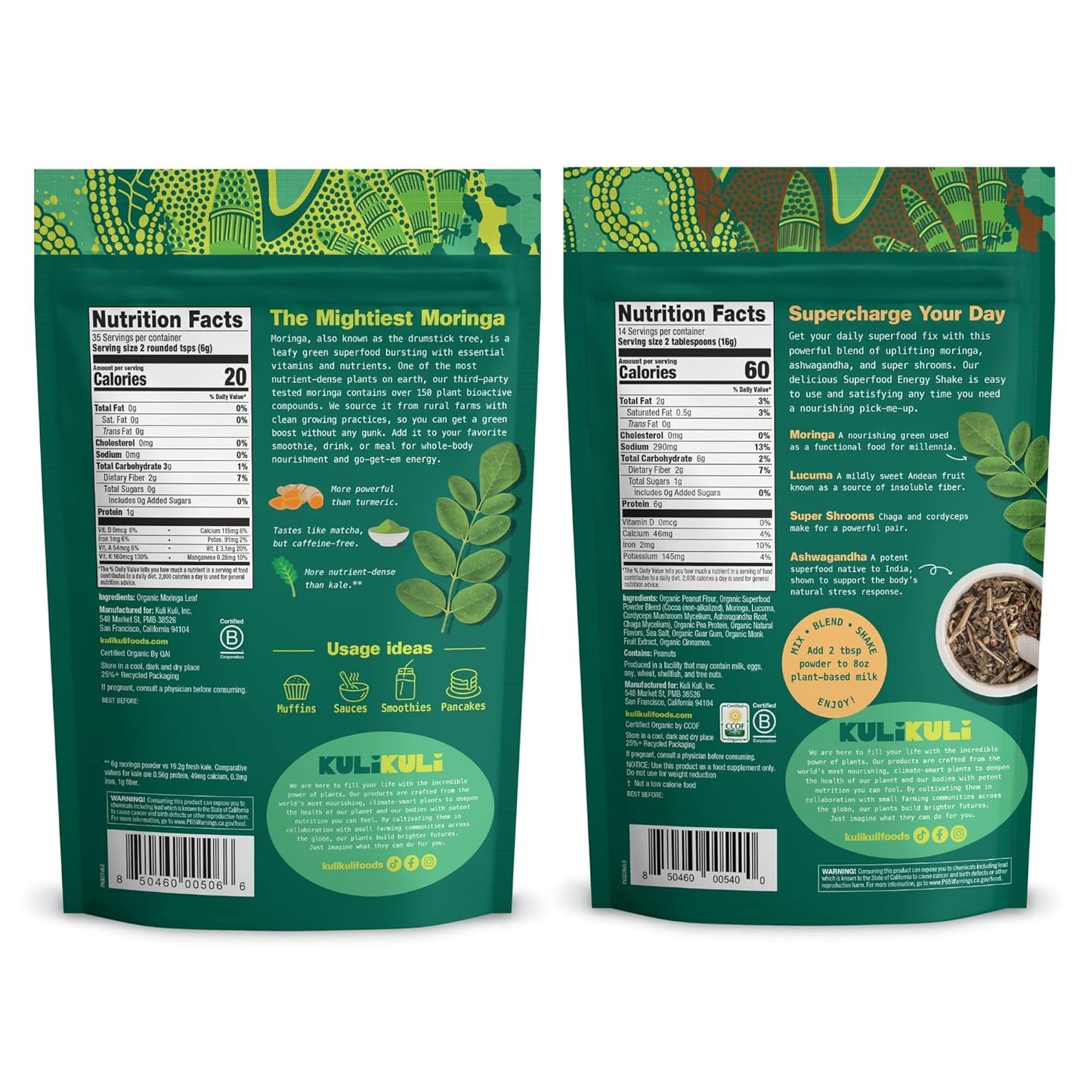 organic-kuli-kuli-moringa-leaf-powder-and-smoothie-combo-pack---usda-certified-non-gmo-100-pure-moringa-powder-for-smoothies-tea-and-food-2