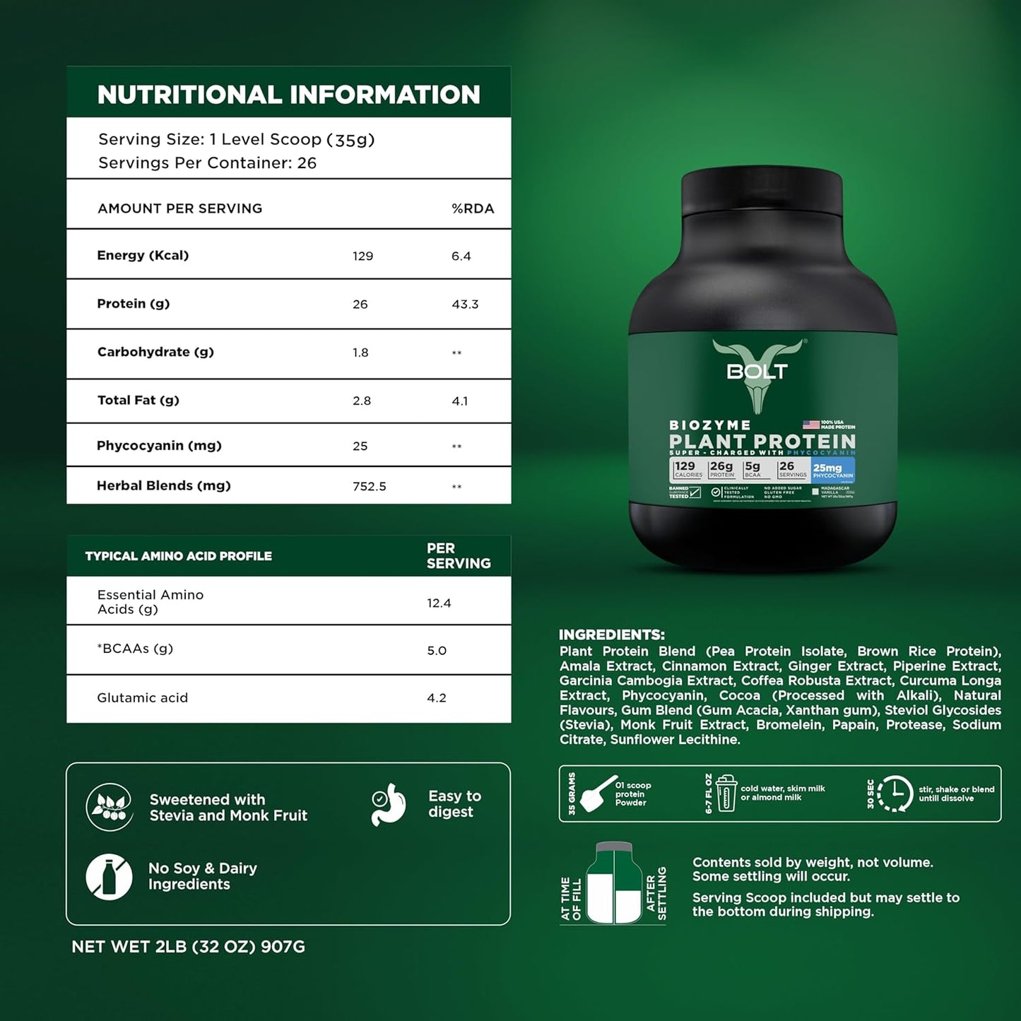 bolt-biozyme-plant-protein-with-phycocyanin-ayurvedic-herbs-vegan-protein-powder-for-muscle-support-recovery-complete-amino-acids-2lb32oz-madagascar-vanilla-flavor-5