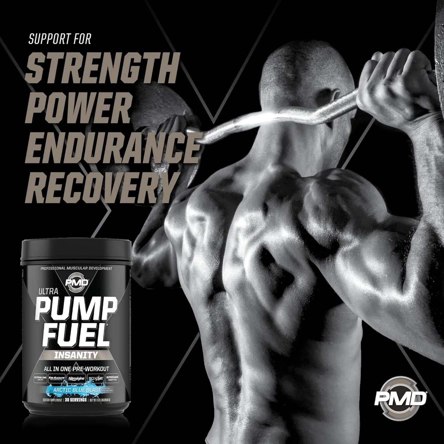 pmd-sports-ultra-pump-fuel-insanity-arctic-blue-blast-pre-workout-mix---energy-strength-endurance-recovery---complex-carbs-amino-energy---30-servings-6