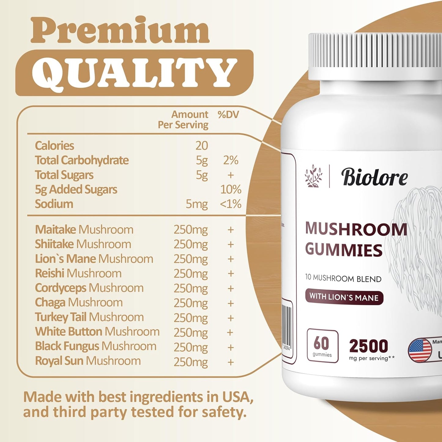 mushroom-complex-gummies-with-chaga-lions-mane-reishi-cordyceps---brain-boost-immune-support---superfood-supplement---10-powerful-mushrooms---pack-of-1-2