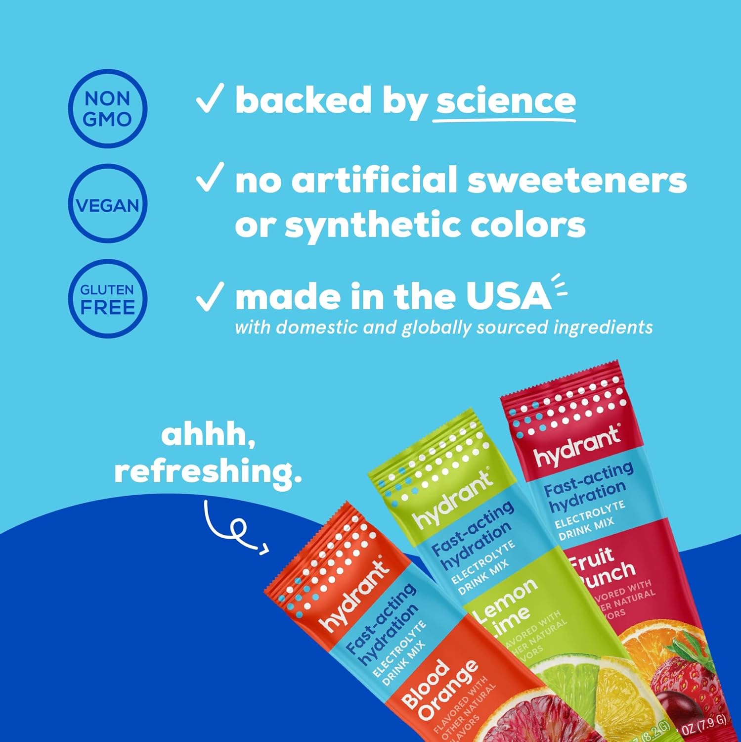 hydrant-hydrate-variety-pack---30-stick-packs-electrolyte-powder-for-rapid-hydration---drink-mix-packets-to-rehydrate-faster-than-water-4