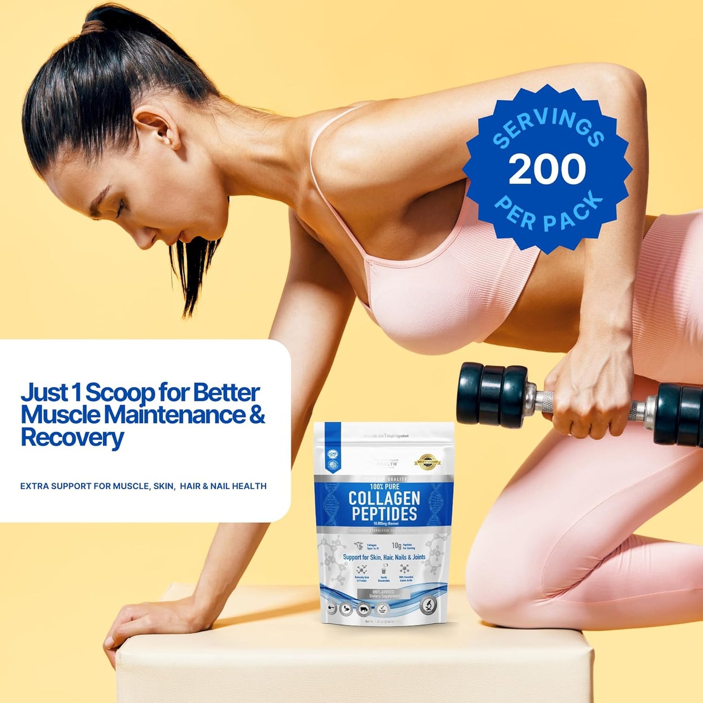 high-protein-hydrolyzed-collagen-peptides-powder---grass-fed-unflavored-gluten-free---20g-per-serving-2kg---supports-skin-hair-nails-joints-bones---paleo-keto-friendly-5
