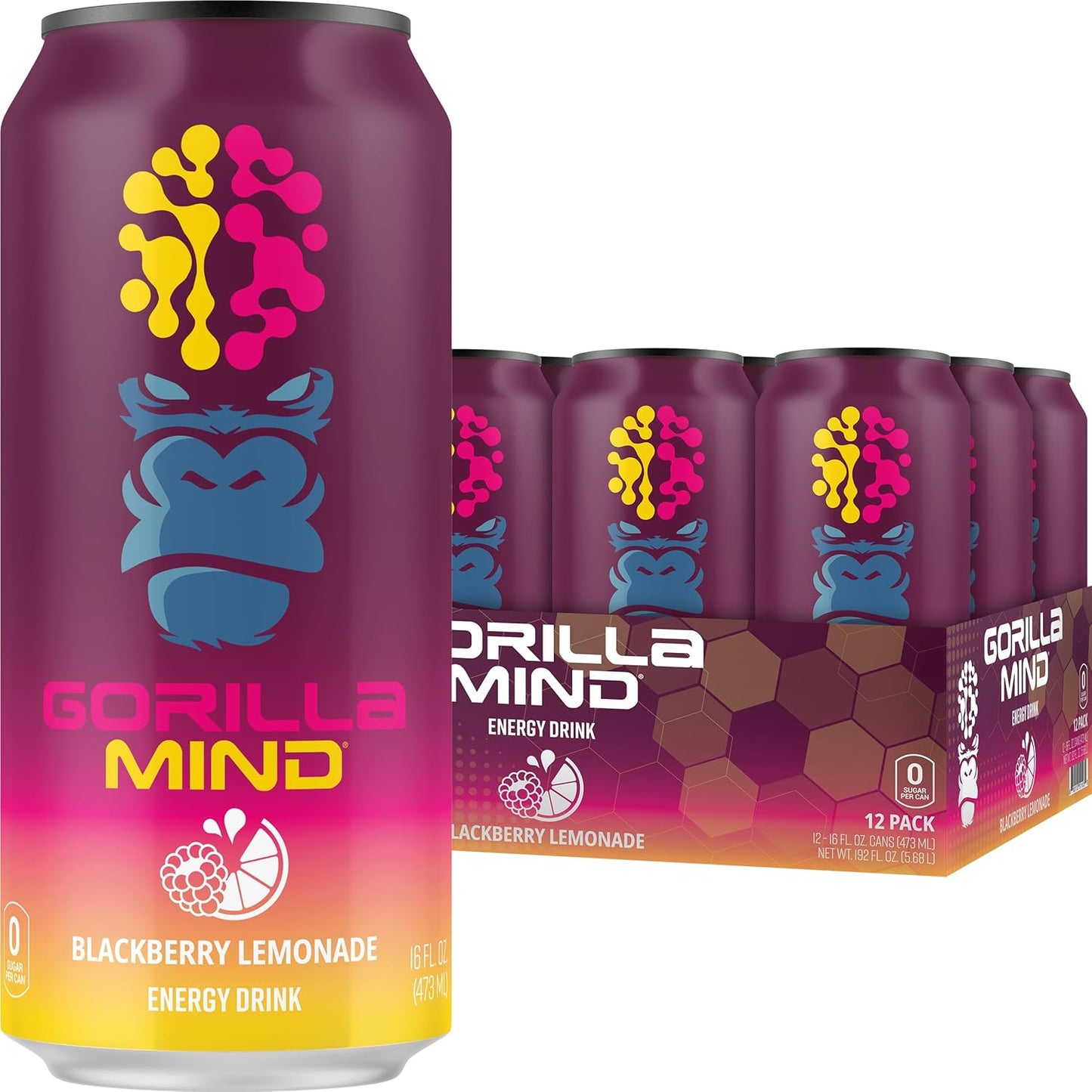 gorilla-mind-energy-drink---boost-energy-and-focus-with-nootropic-ingredients---zero-sugar-16oz-12-pack-blackberry-lemonade-1