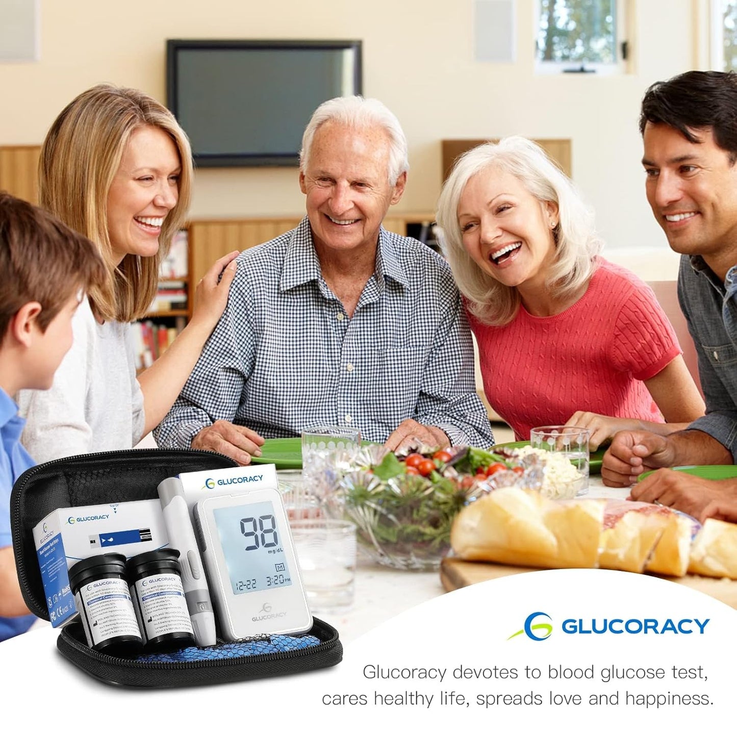 blood-glucose-monitoring-kit-with-100-test-strips-lancets-glucometer-lancing-device-travel-case---diabetic-home-testing-solution-7