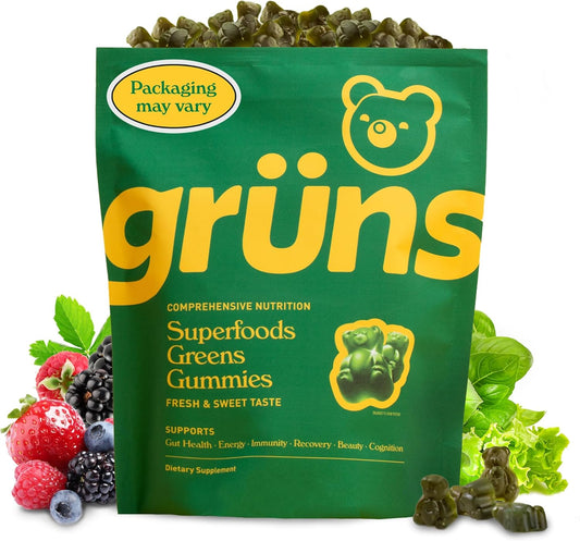super-greens-gummy-bears-with-spirulina-chlorella-prebiotics---adaptogens-supplement-with-20-vitamins-minerals-for-digestive-health---low-sugar-2-week-supply-1
