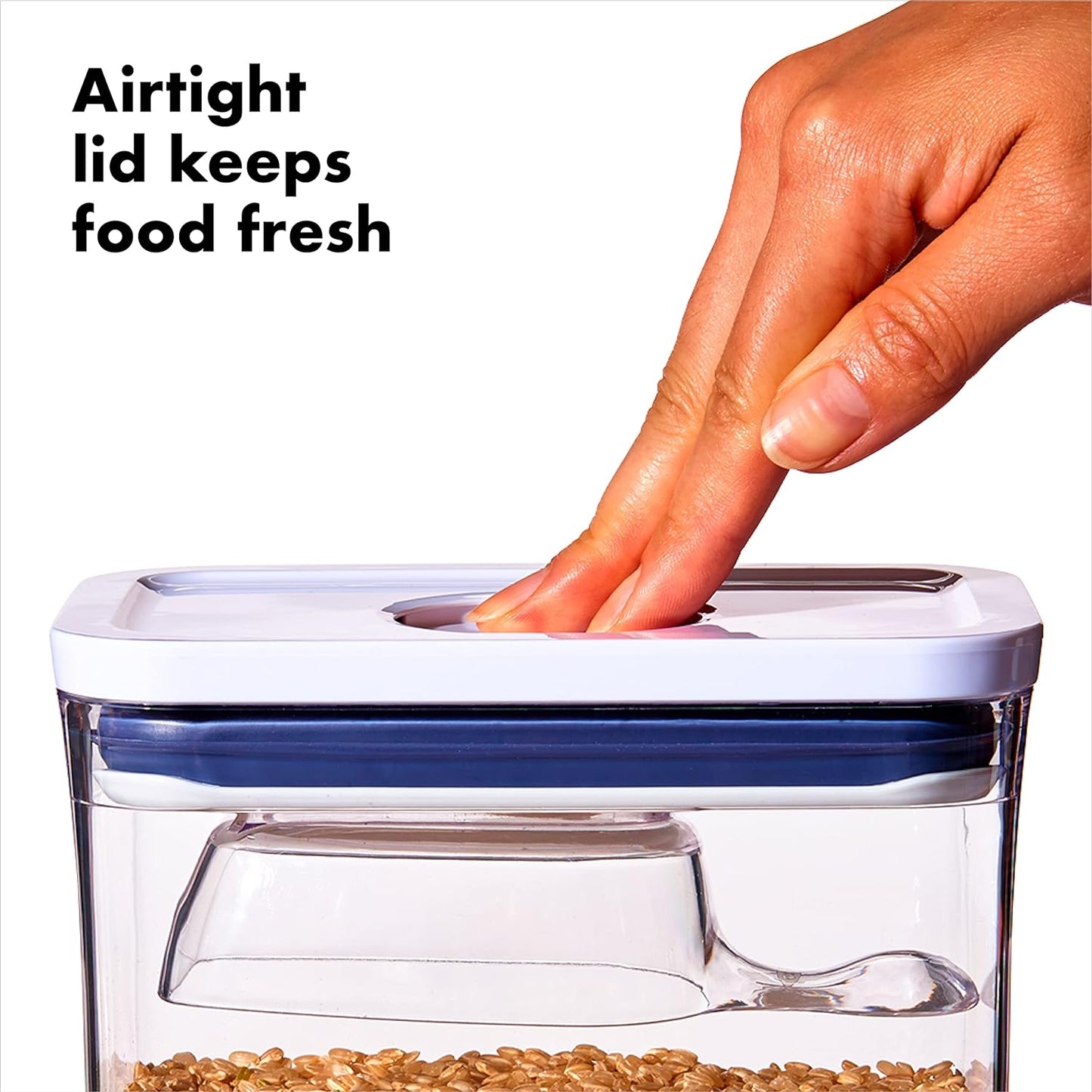 60-qt-oxo-good-grips-pet-pop-container-with-scoop-airtight-food-storage-for-dogs-cats-bpa-free-clear-design-holds-up-to-65lbs-dog-food-or-45lbs-cat-food-5