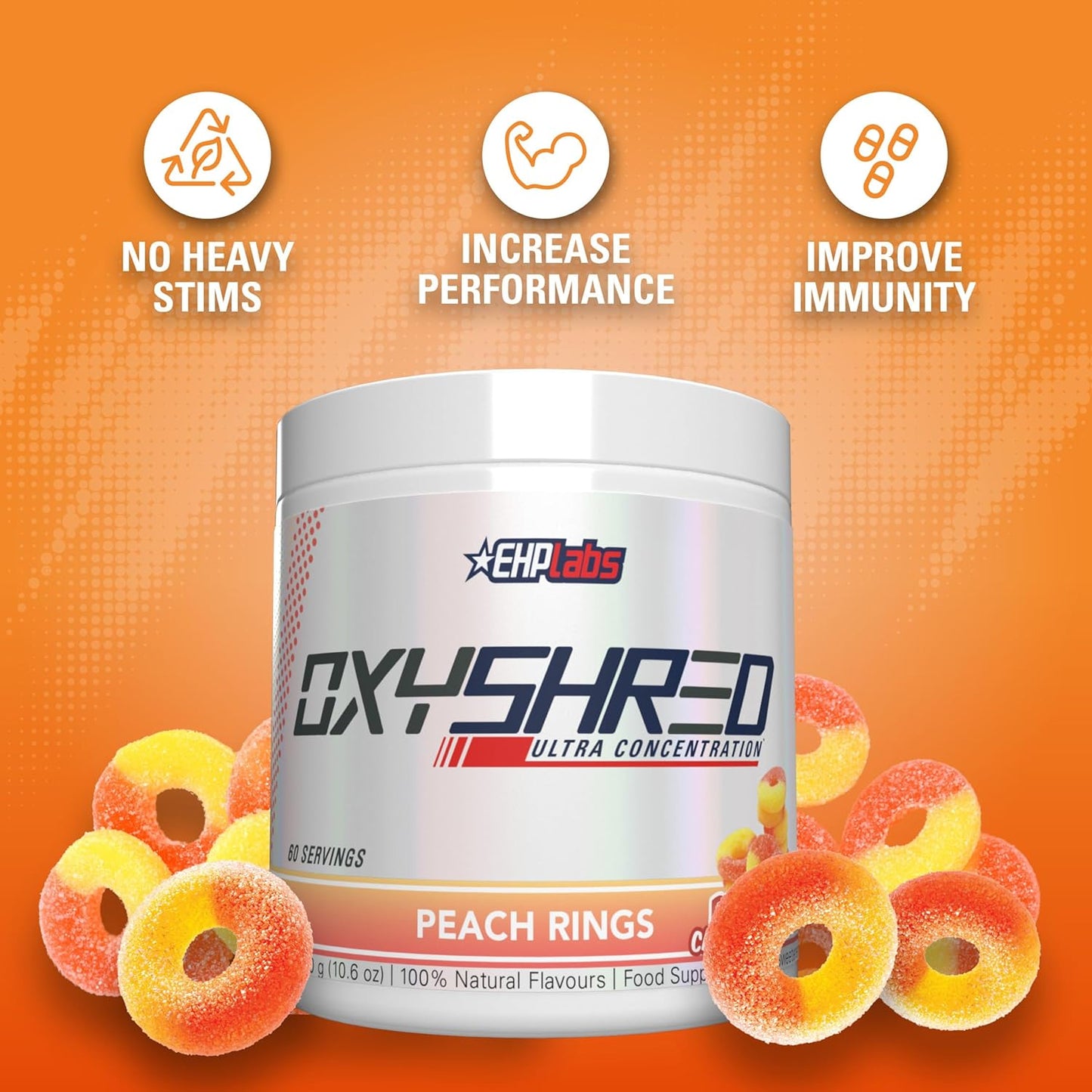 ehp-labs-oxyshred-peach-candy-rings-pre-workout-powder---energy-boost-drink-with-l-glutamine-acetyl-l-carnitine-60-servings-4
