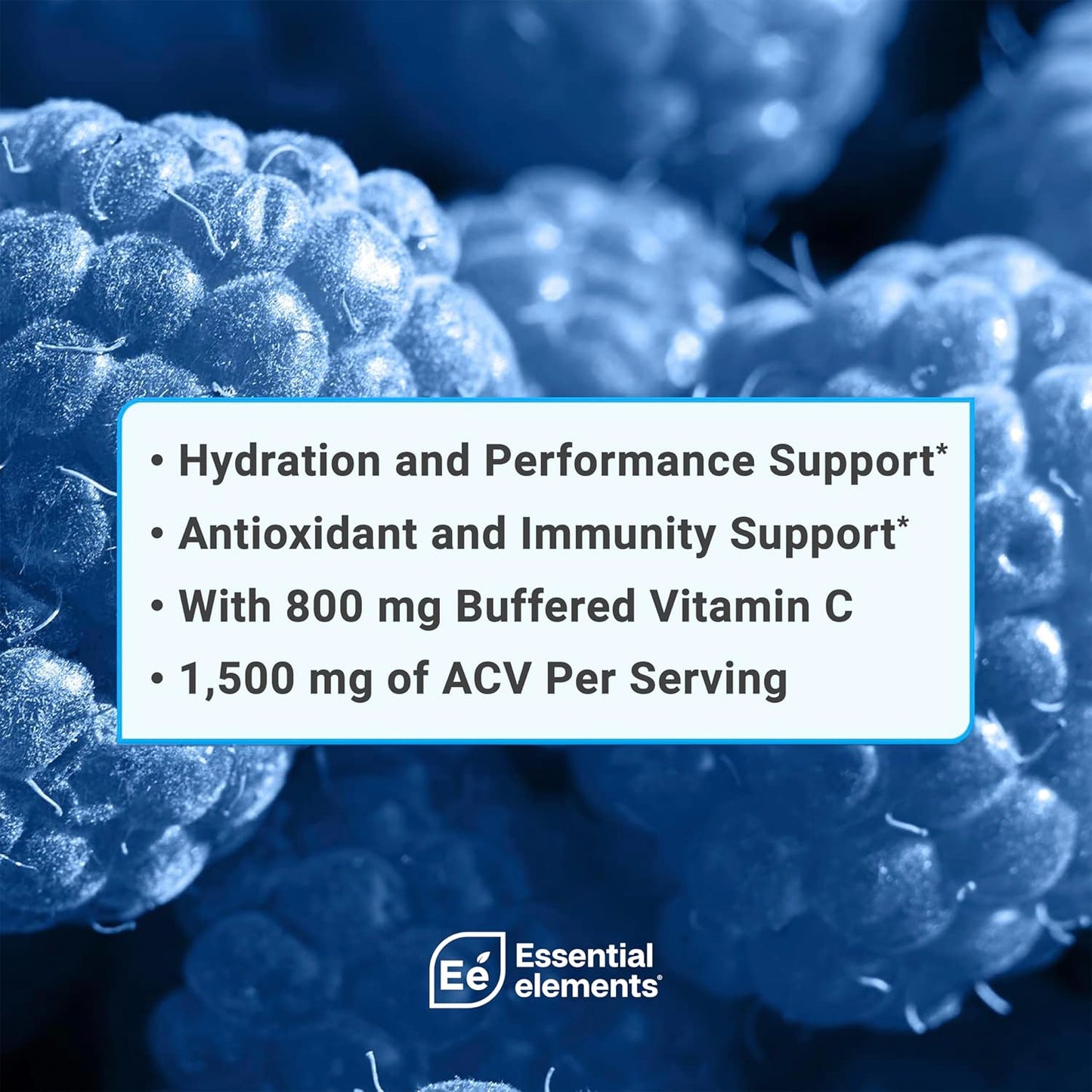 blue-raspberry-electrolyte-powder-packets---sugar-free-hydration-drink-with-apple-cider-vinegar-vitamin-c---25-stick-packs-of-electrolytes-powder---essential-elements-hydration-pack-6
