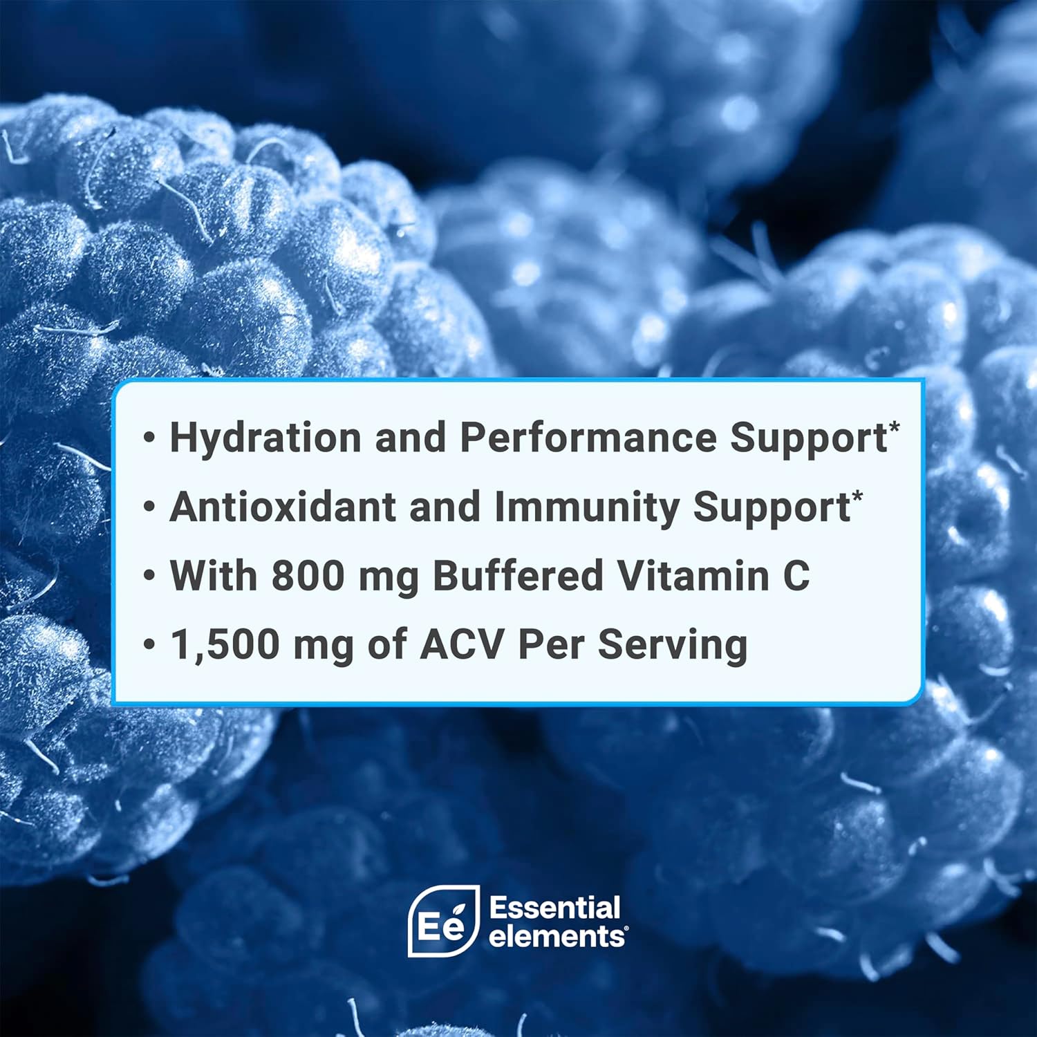 blue-raspberry-electrolyte-powder-packets---sugar-free-hydration-drink-with-apple-cider-vinegar-vitamin-c---25-stick-packs-of-electrolytes-powder---essential-elements-hydration-pack-6