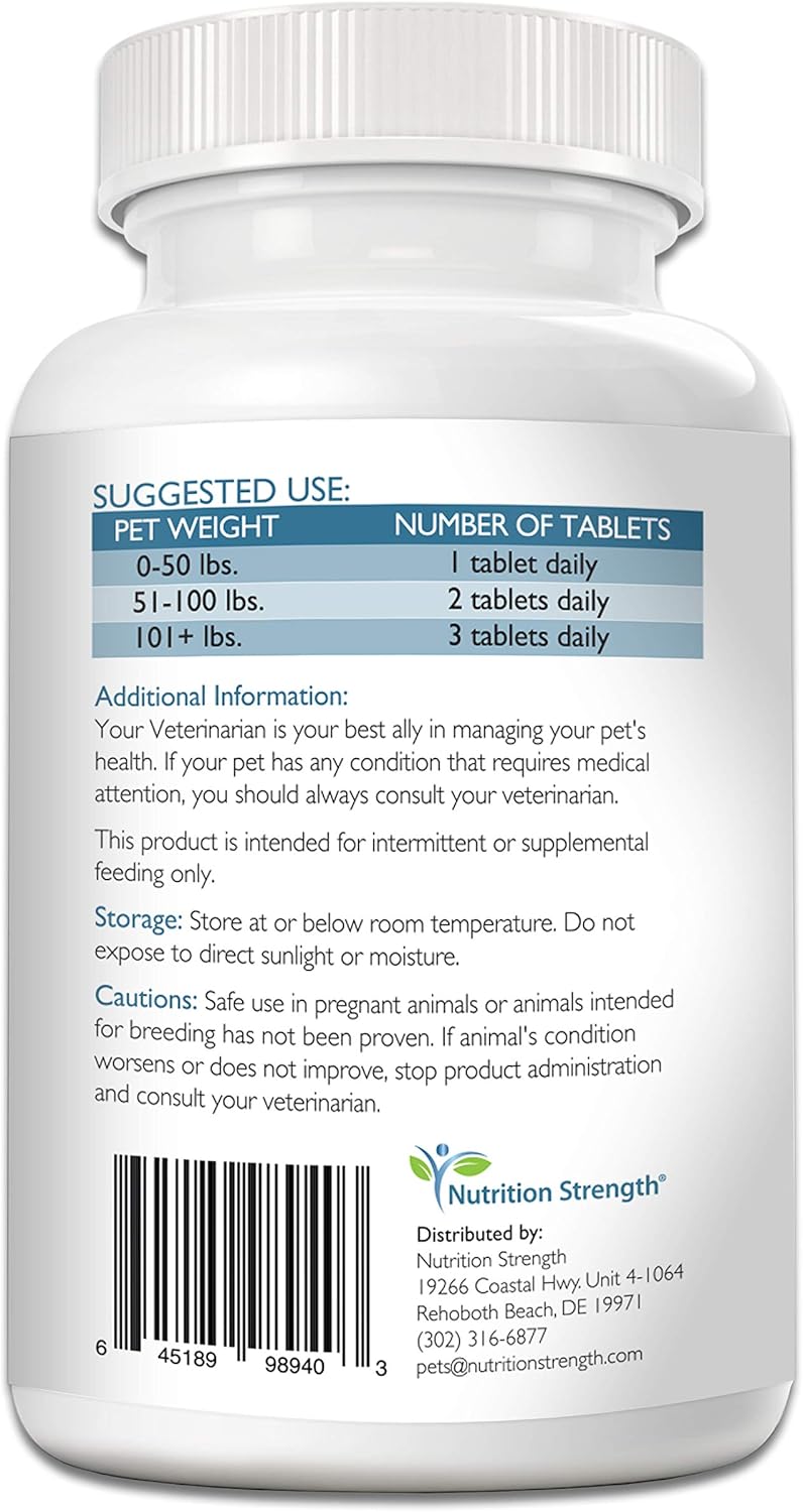 Dog Cardio Support with Antioxidant, L-Carnitine, L-Taurine, Coenzyme Q10 & Vitamin E - Promotes Healthy Heart - 120 Chewable Tablets - Espot.com.au