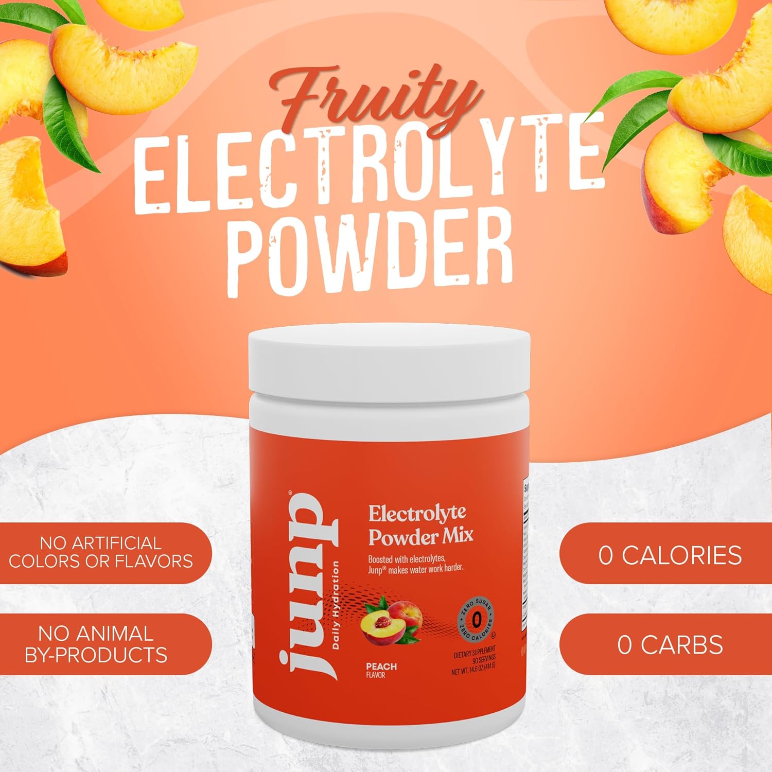 orchard-fresh-juicy-peach-keto-electrolyte-drink-mix---sugar-free-powder-with-potassium-salt-for-hydration-zero-calorie-no-carbs---90-servings-4