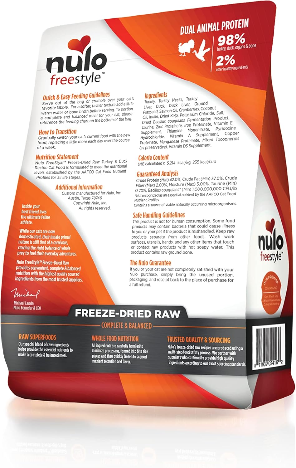 nulo-freestyle-freeze-dried-raw-cat-food-with-bc30-probiotic---grain-free-ultra-rich-formula-for-all-breeds-and-life-stages---35oz-pack-of-1-2