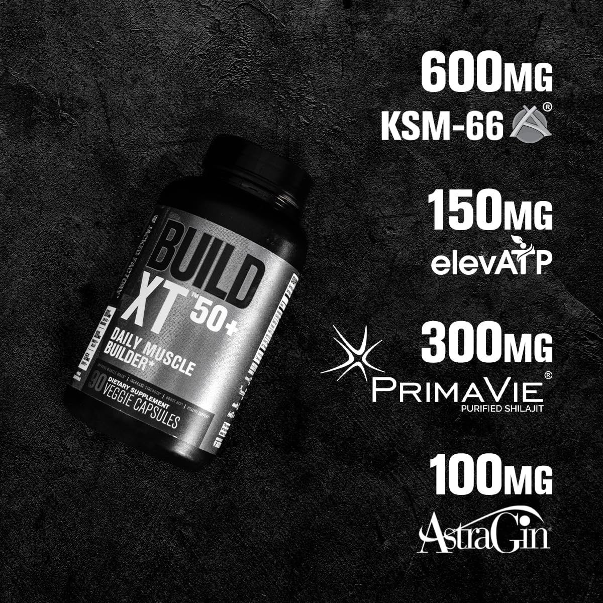 build-xt-50-daily-muscle-builder---muscle-recovery-supplement-for-men-and-women---contains-ksm-66-ashwagandha-primavie-shilajit-elevatp-astragin---90-count-5