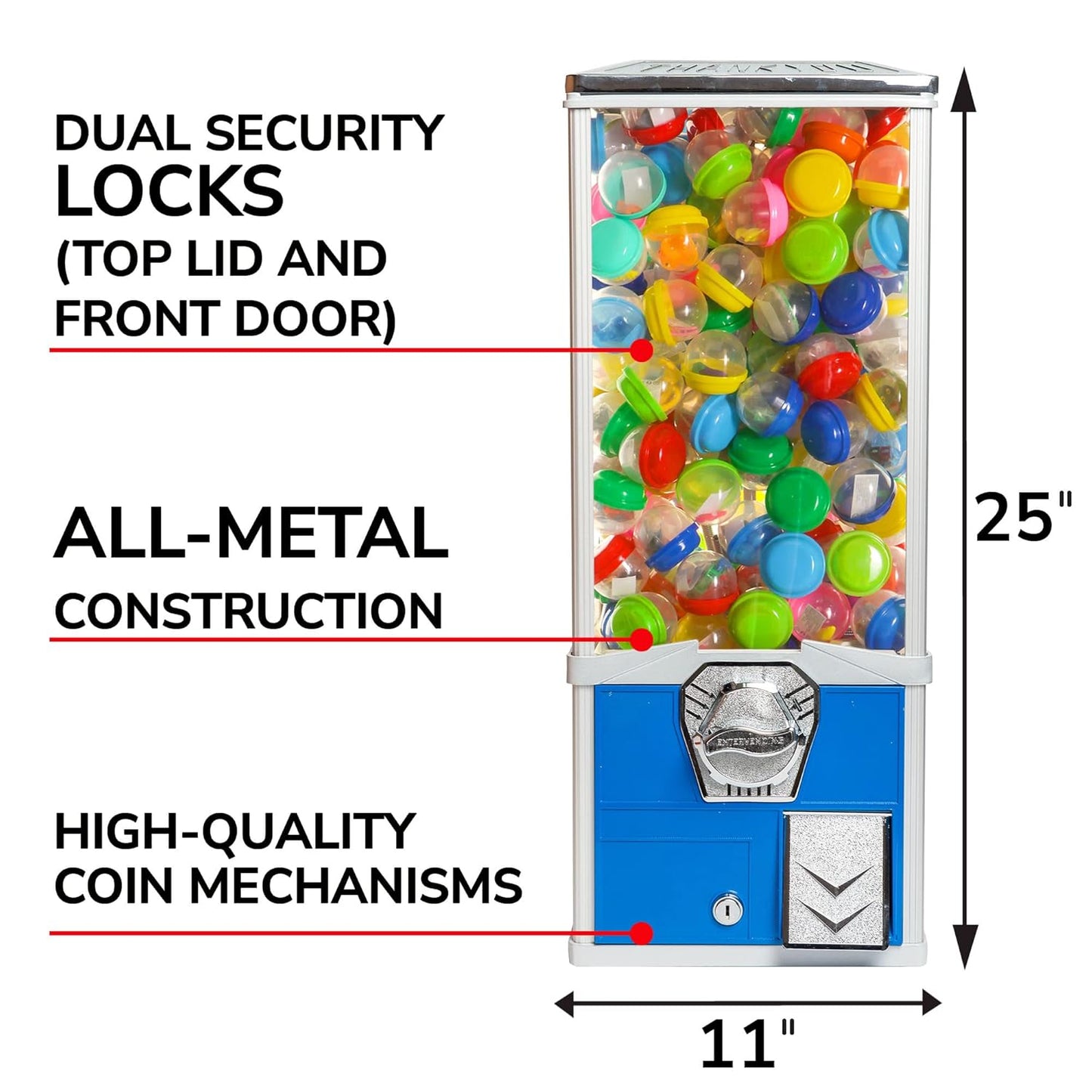 commercial-vending-machine-for-2-inch-round-capsules-gumballs-and-bouncy-balls---blue-color-3