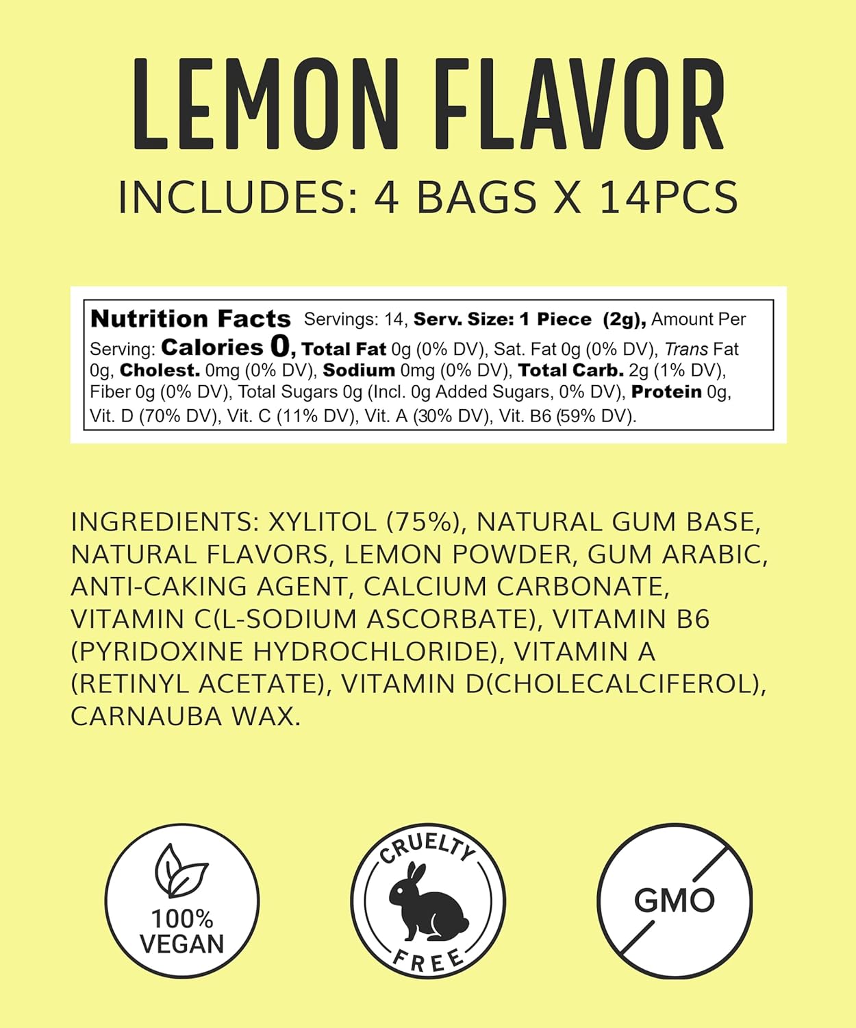 multivitamin-xylitol-gum---sugar-free-chewing-gum-with-vitamins-ab6c-d---aspartame-free-vegan-gluten-free-keto-friendly---lemon-flavor---56pcs-6