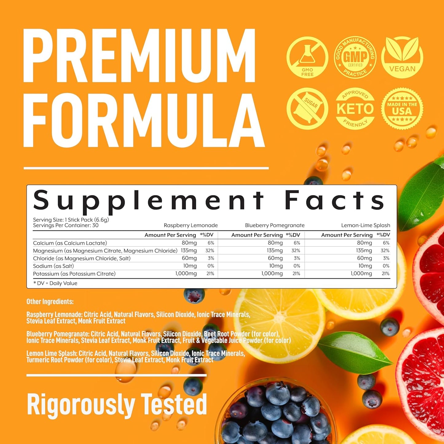 USA-Made Keppi Keto Electrolytes Powder - Sugar-Free Hydration & Recovery - Raspberry Lemonade, Blueberry Pomegranate, Lemon Lime - Advanced Formula - Espot.com.au
