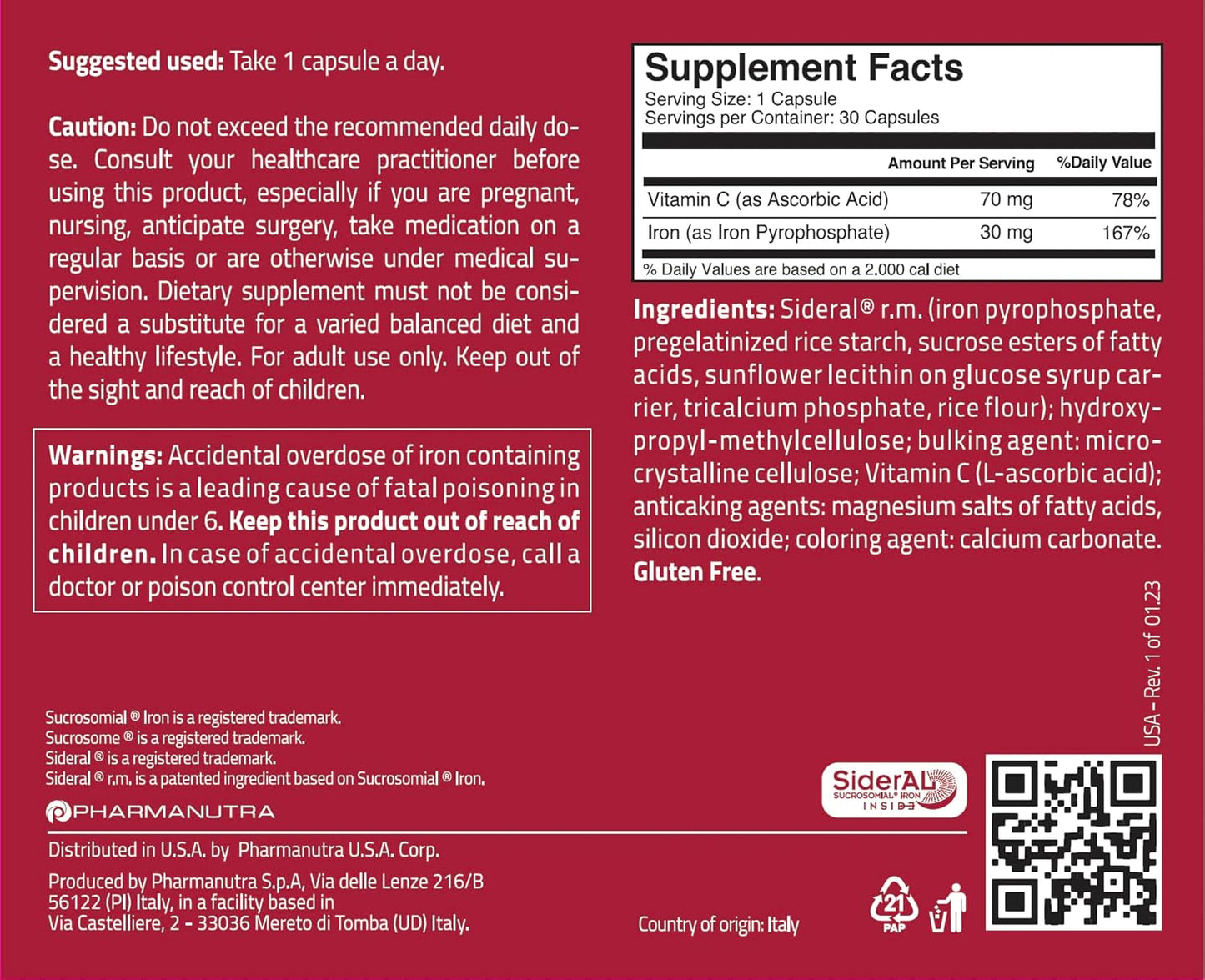 sideral-forte-capsules-and-sideral-folic-sachets-bundle---30-count-from-pharmanutra-2