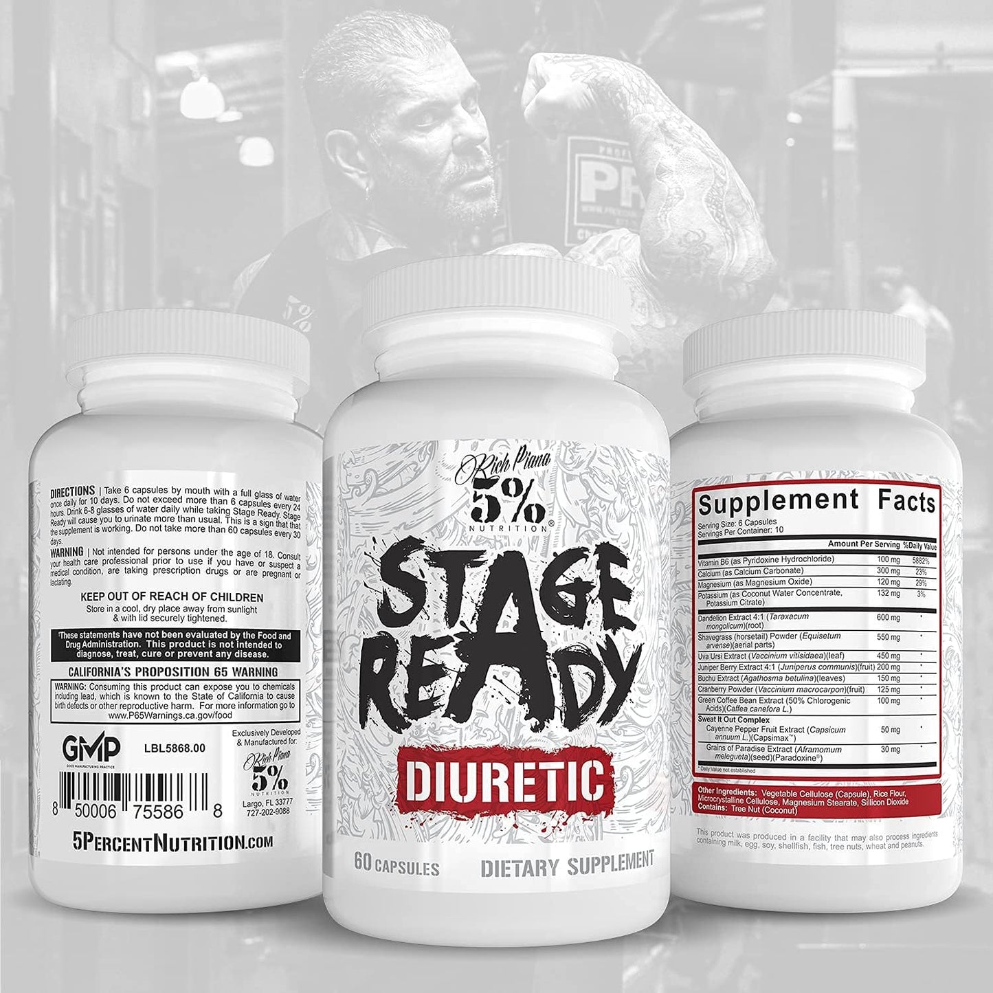 stage-ready-diuretic-supplement---fast-acting-competition-diuretic-for-weight-cut-bloat-relief---natural-formula-with-dandelion-root-shavegrass-uva-ursi---60-pills-3