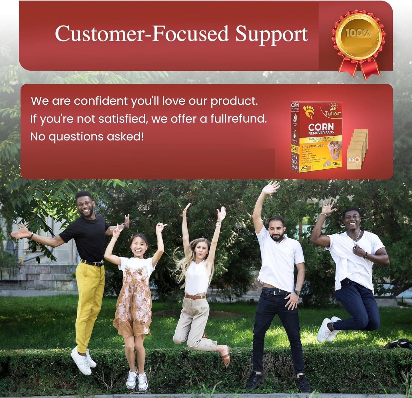 Extra Strength 40% Salicylic Acid Corn Remover Pads - 36 Pack for Feet & Toes - Overnight Corn Treatment Protectors for Men, Women, Seniors, Kids & Teens - Espot.com.au
