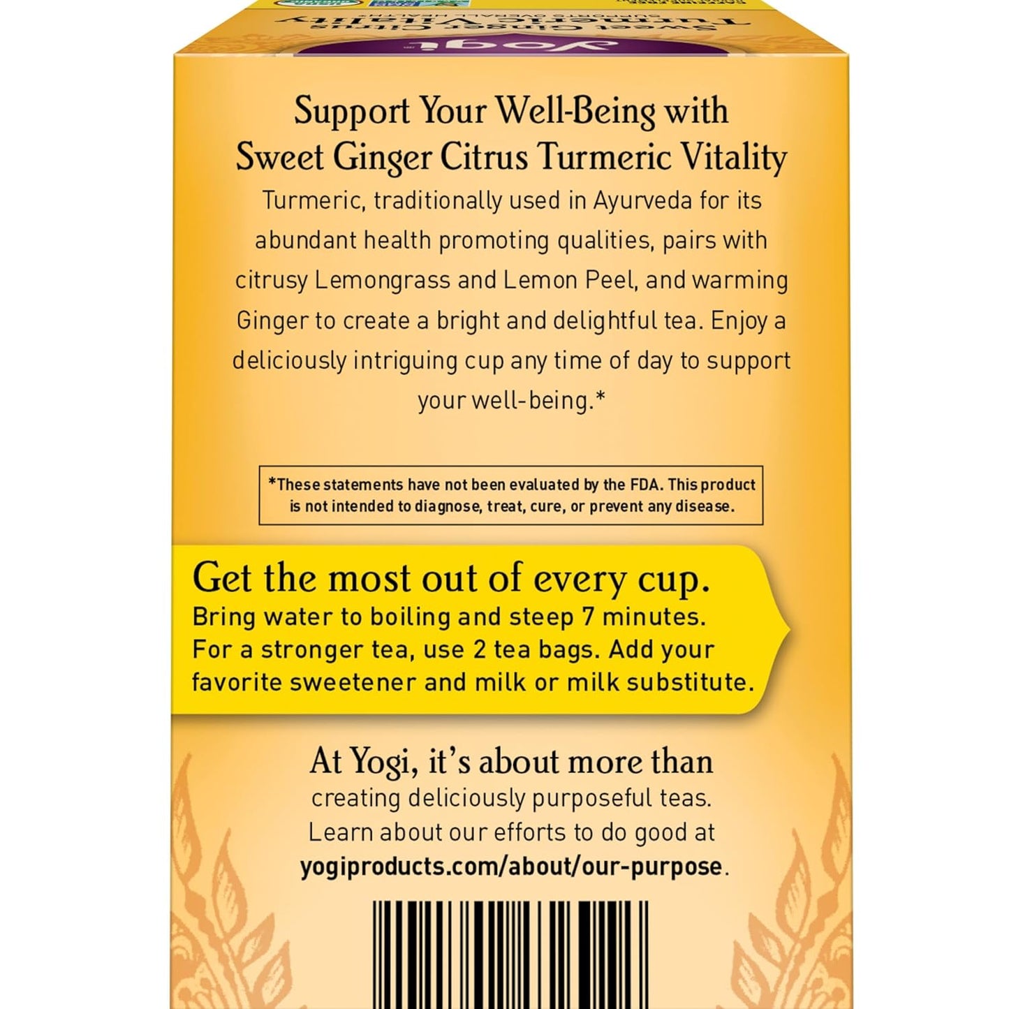 organic-sweet-ginger-citrus-turmeric-tea-bags---96-bags-total---supports-well-being-with-turmeric-ginger-cinnamon---yogi-tea-2